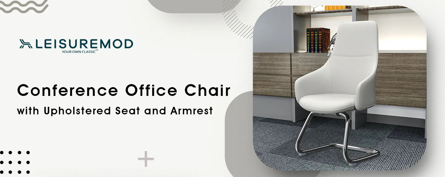 Celeste Series Guest Office Chair in White Leather