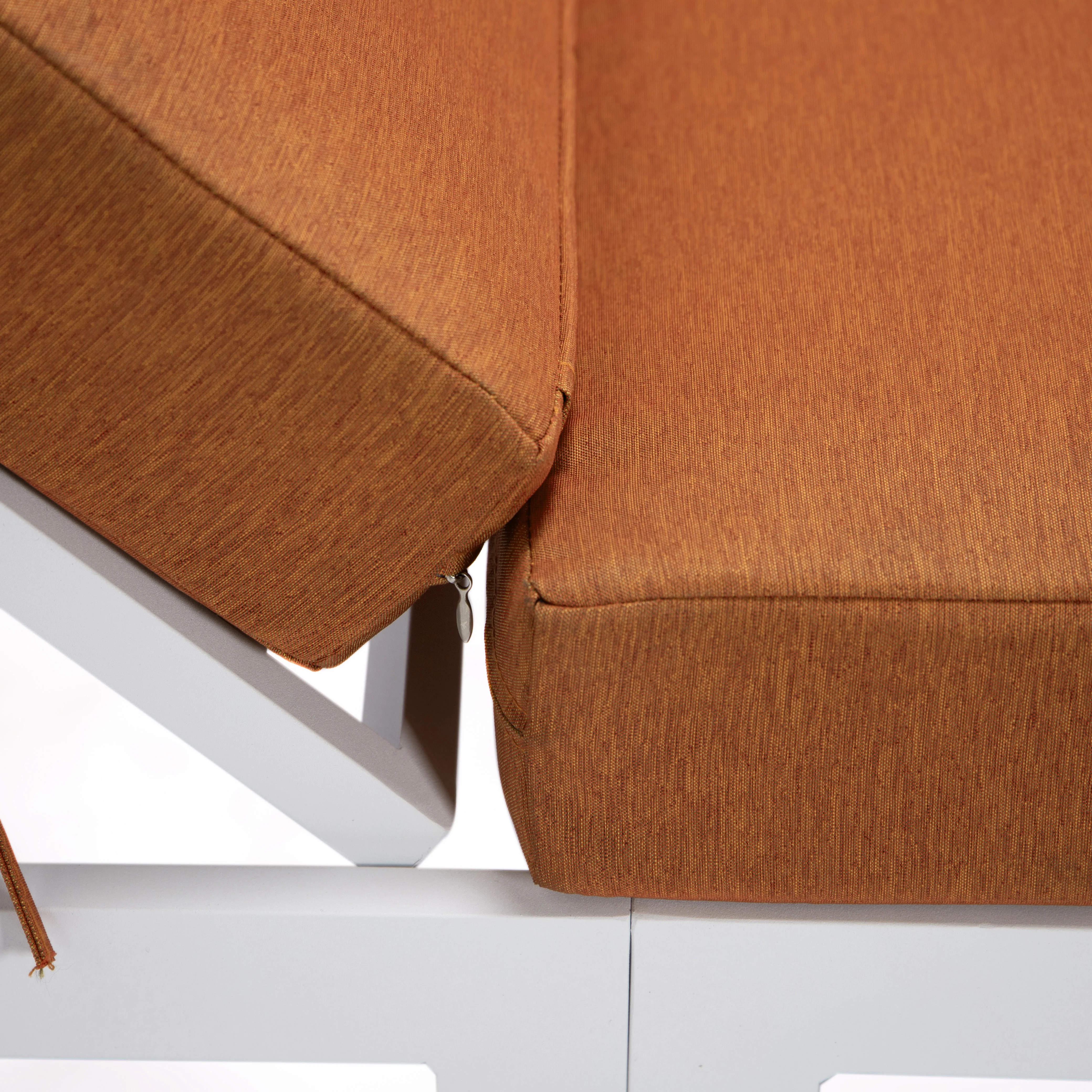 Chelsea Modern Outdoor White Chaise Lounge Chair With Cushions