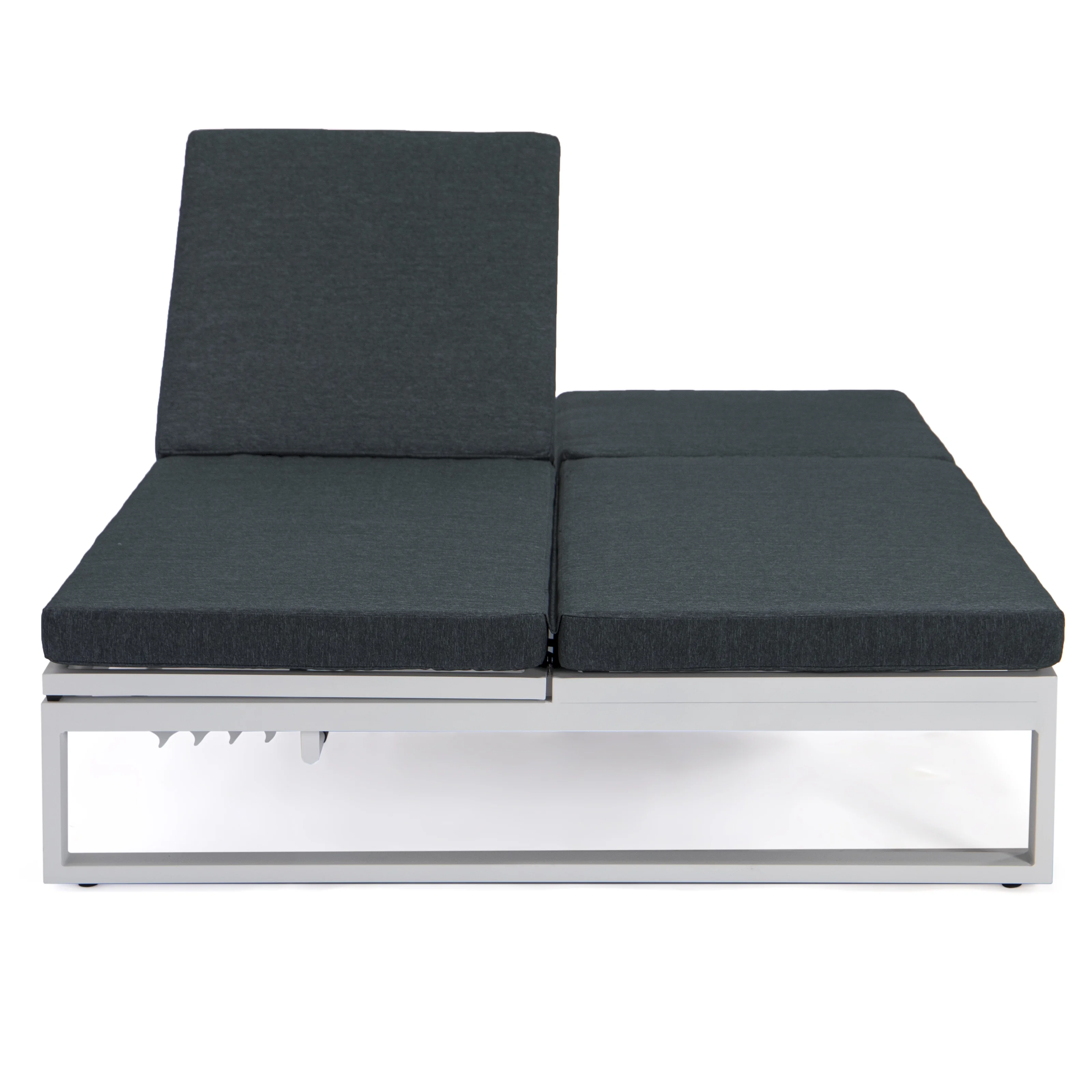 Chelsea Convertible Lounge Reclining Double Chaise With Cushions