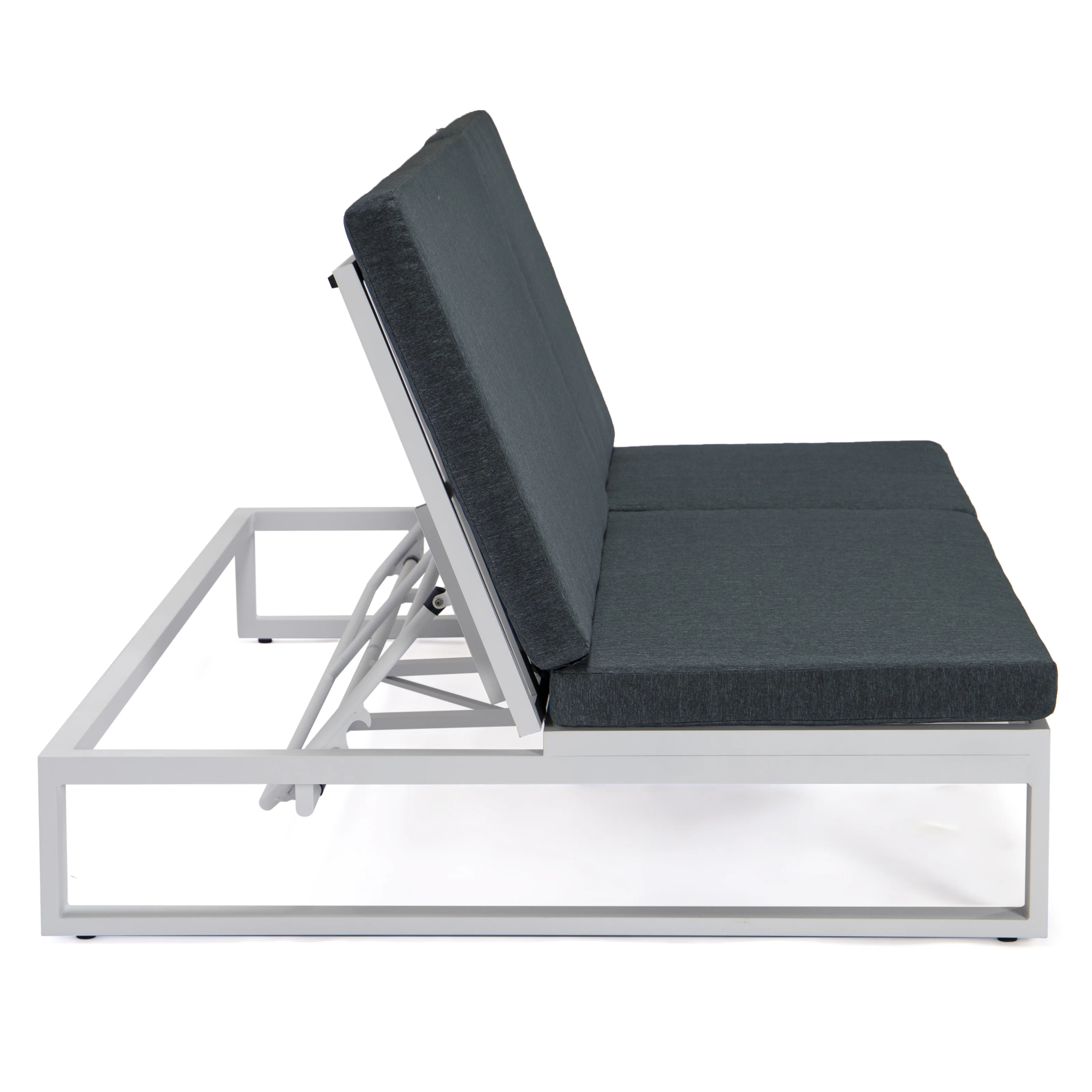 Chelsea Convertible Lounge Reclining Double Chaise With Cushions