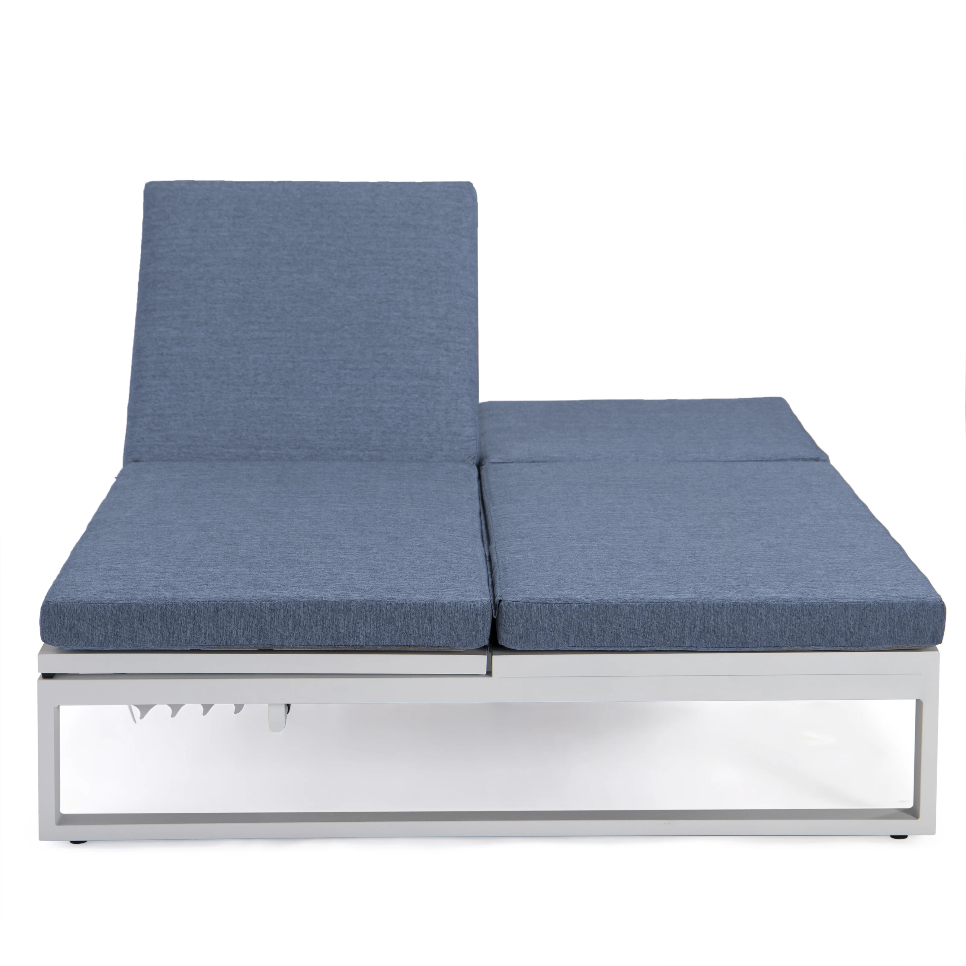 Chelsea Convertible Lounge Reclining Double Chaise With Cushions