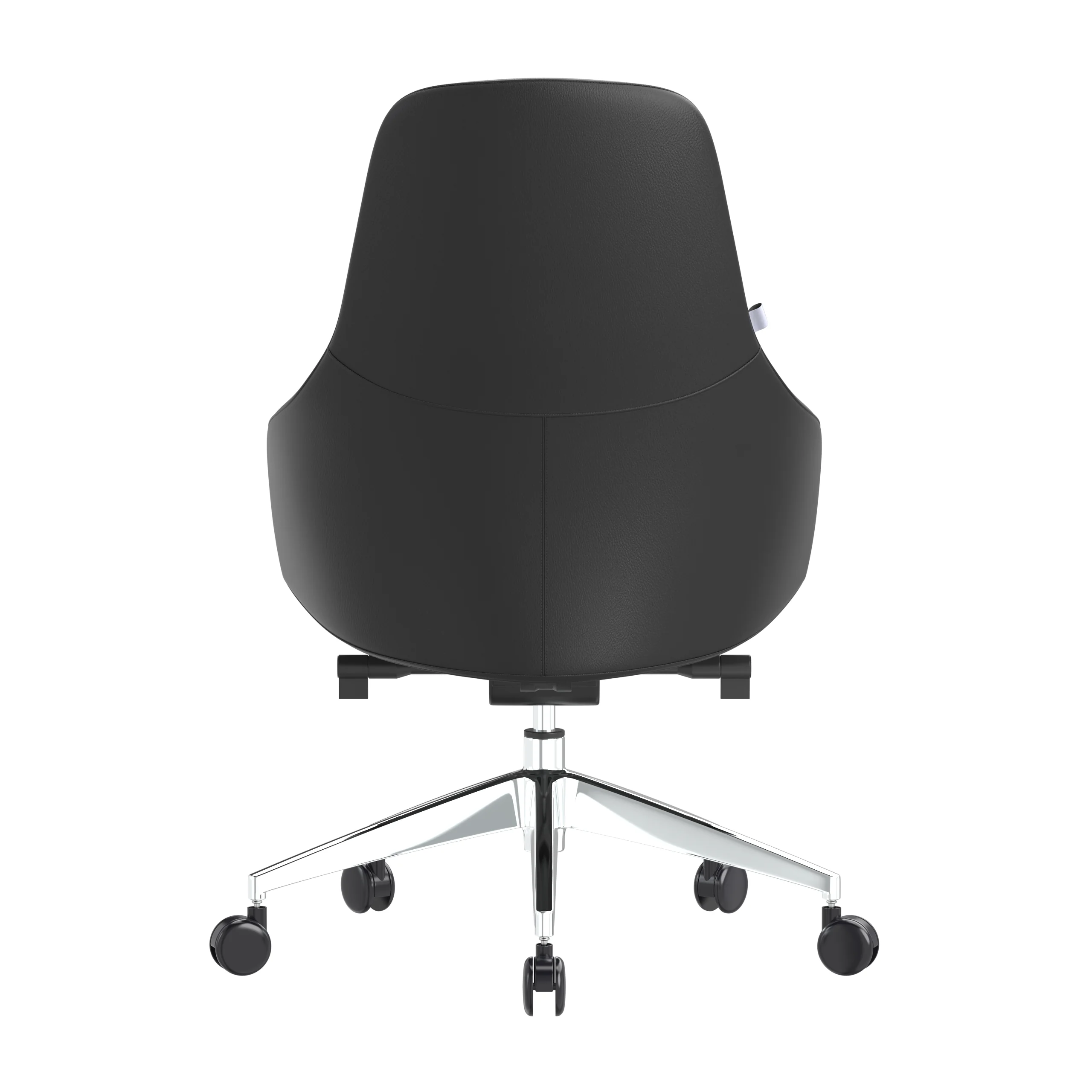Celeste Series Office Chair in Black Leather