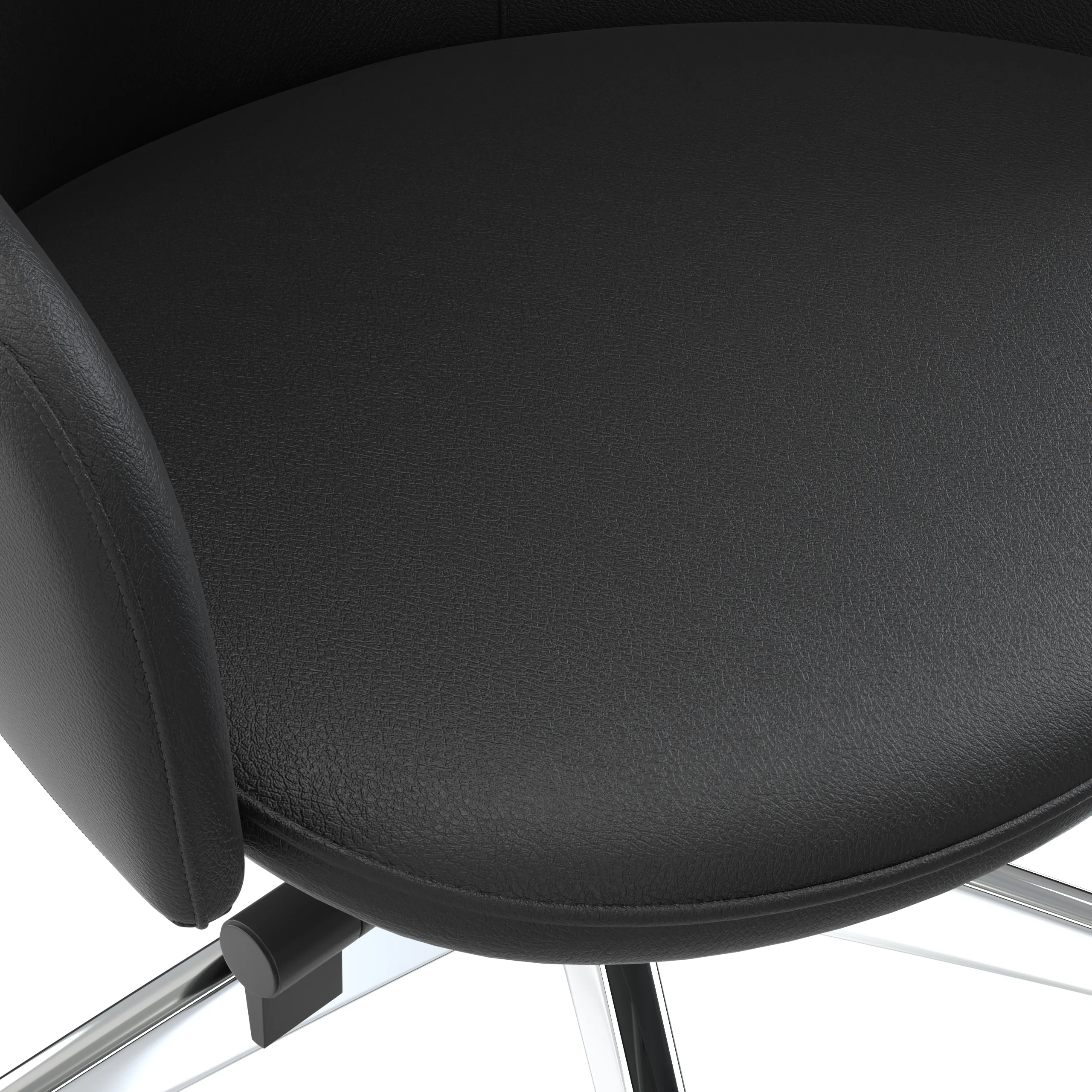 Celeste Series Office Chair in Black Leather