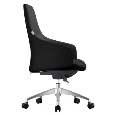 Celeste Series Office Chair in Black Leather