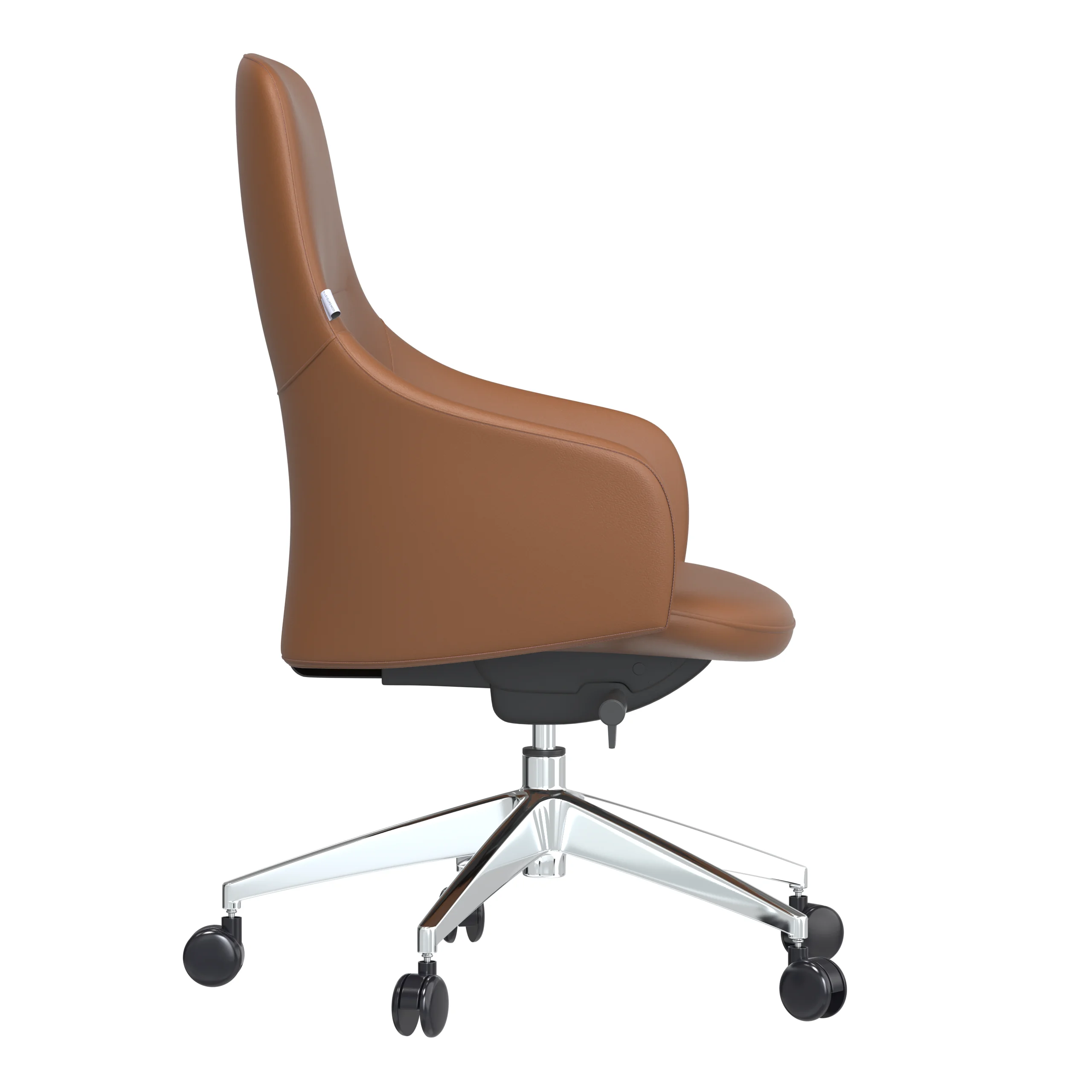 Celeste Series Office Chair in Dark Brown Leather