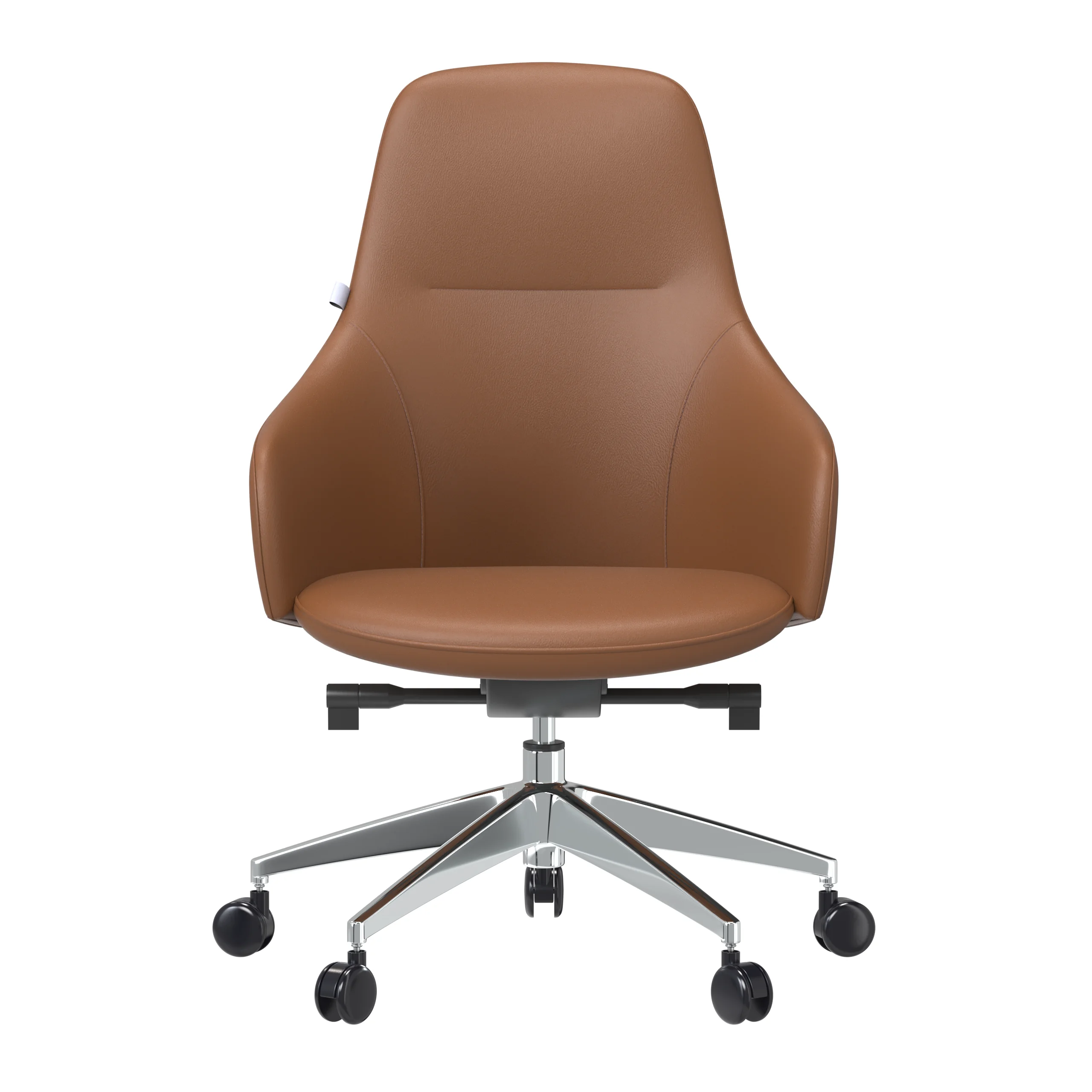 Celeste Series Office Chair in Dark Brown Leather
