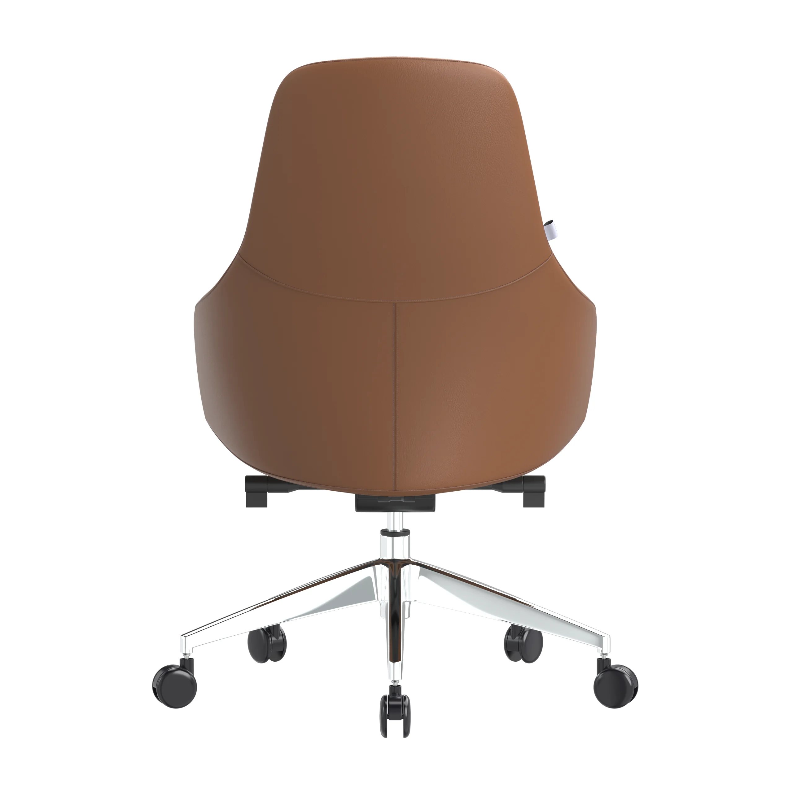 Celeste Series Office Chair in Dark Brown Leather