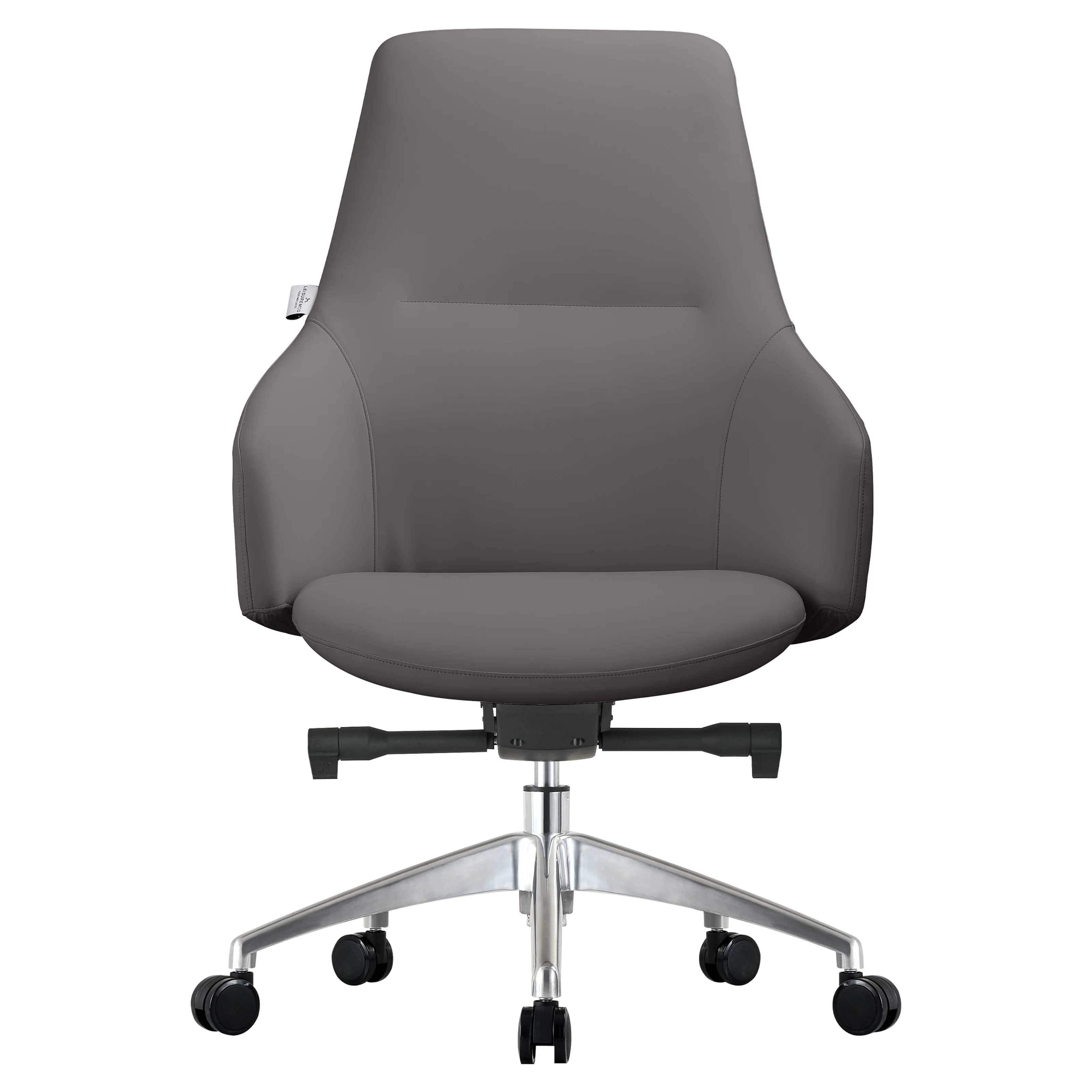Celeste Series Office Chair in Grey Leather