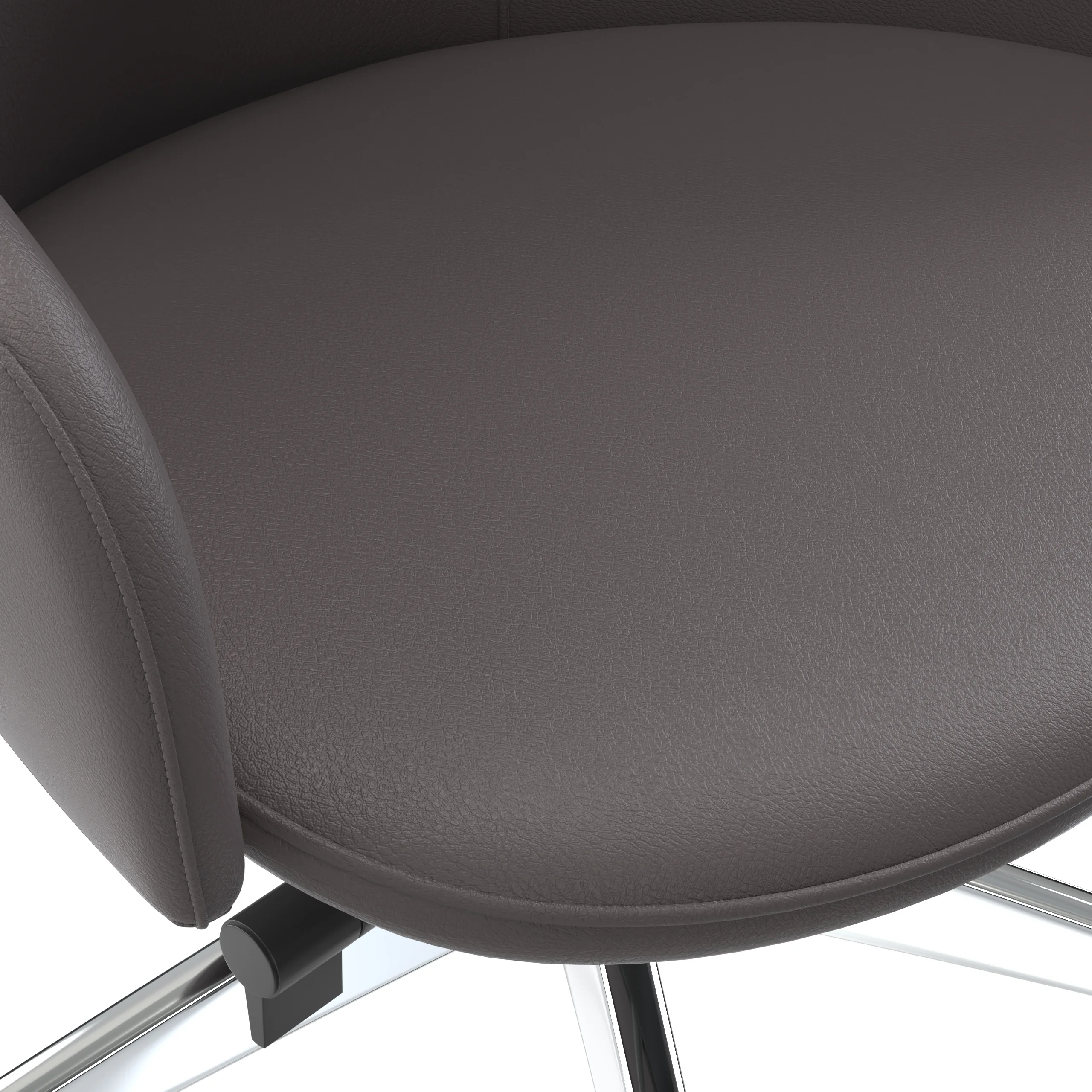 Celeste Series Office Chair in Grey Leather