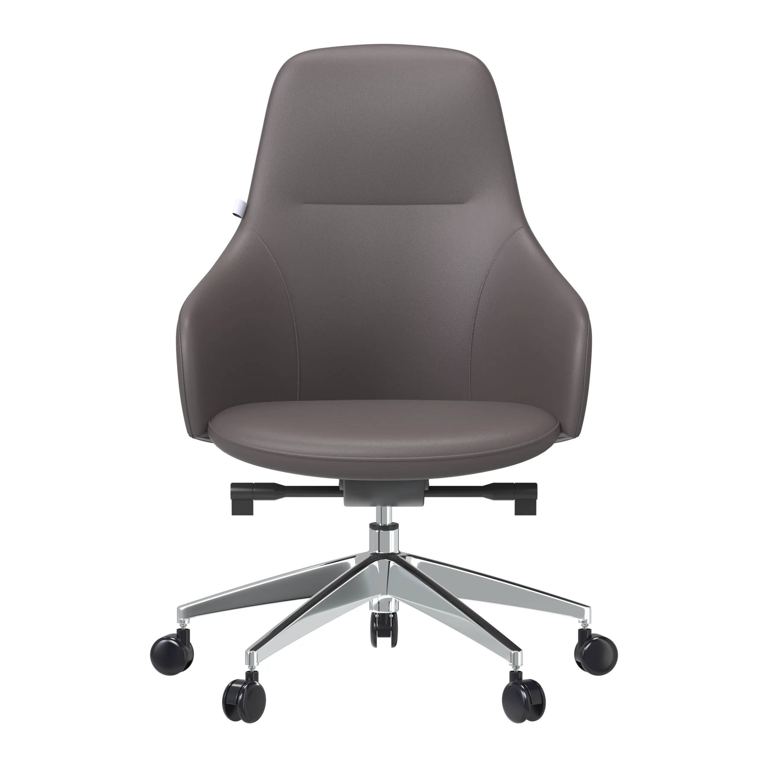Celeste Series Office Chair in Grey Leather