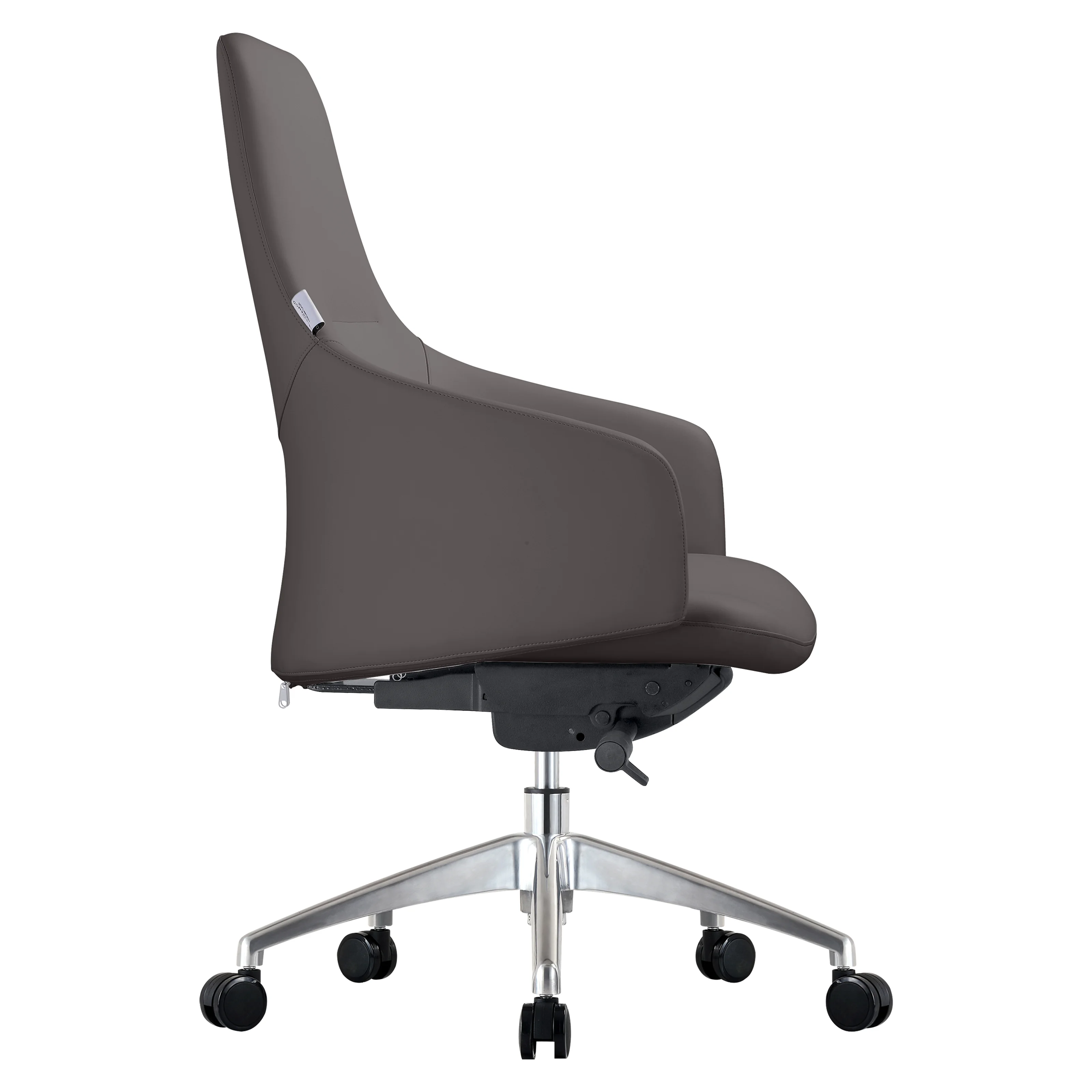 Celeste Series Office Chair in Grey Leather