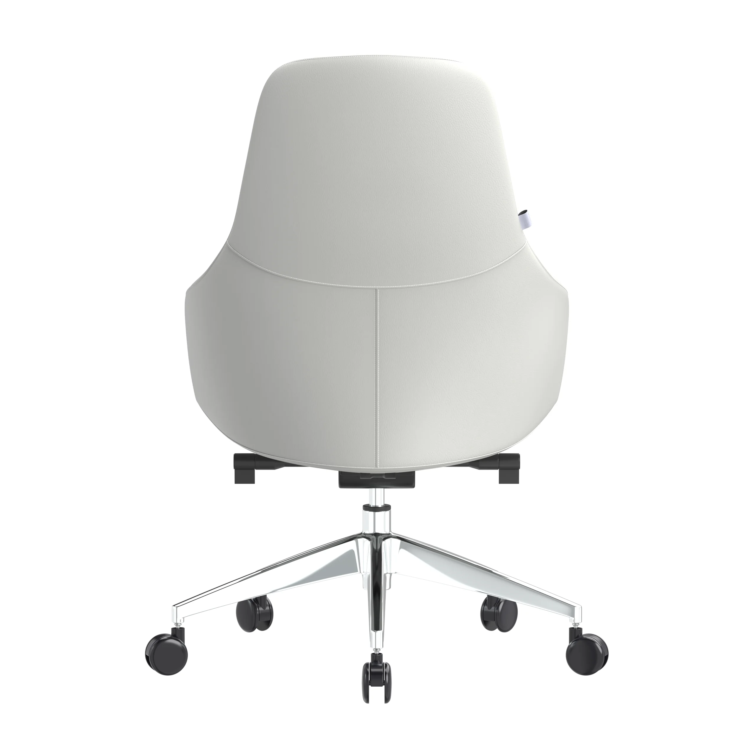 Celeste Series Office Chair in White Leather