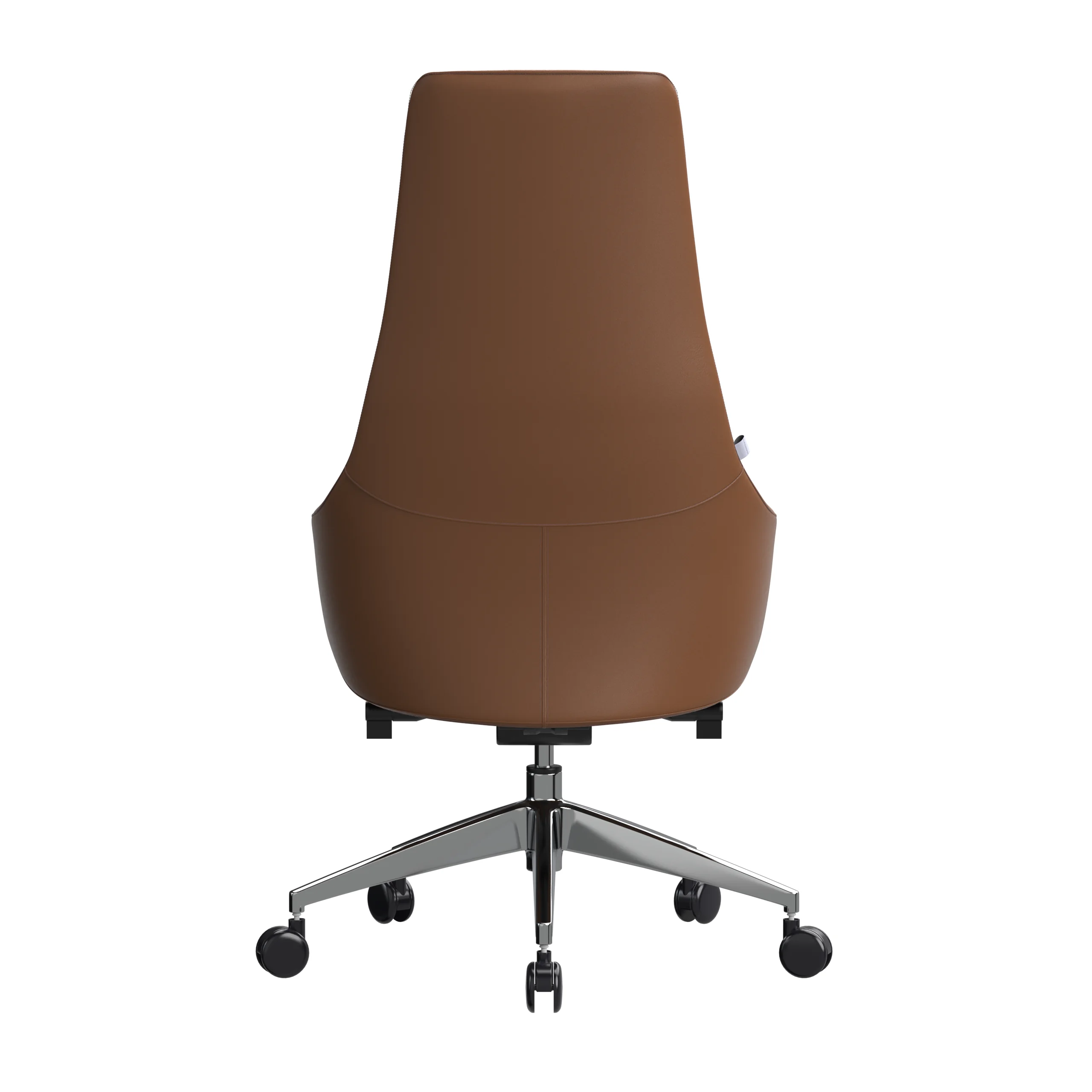 Celeste Series Tall Office Chair in Dark Brown Leather