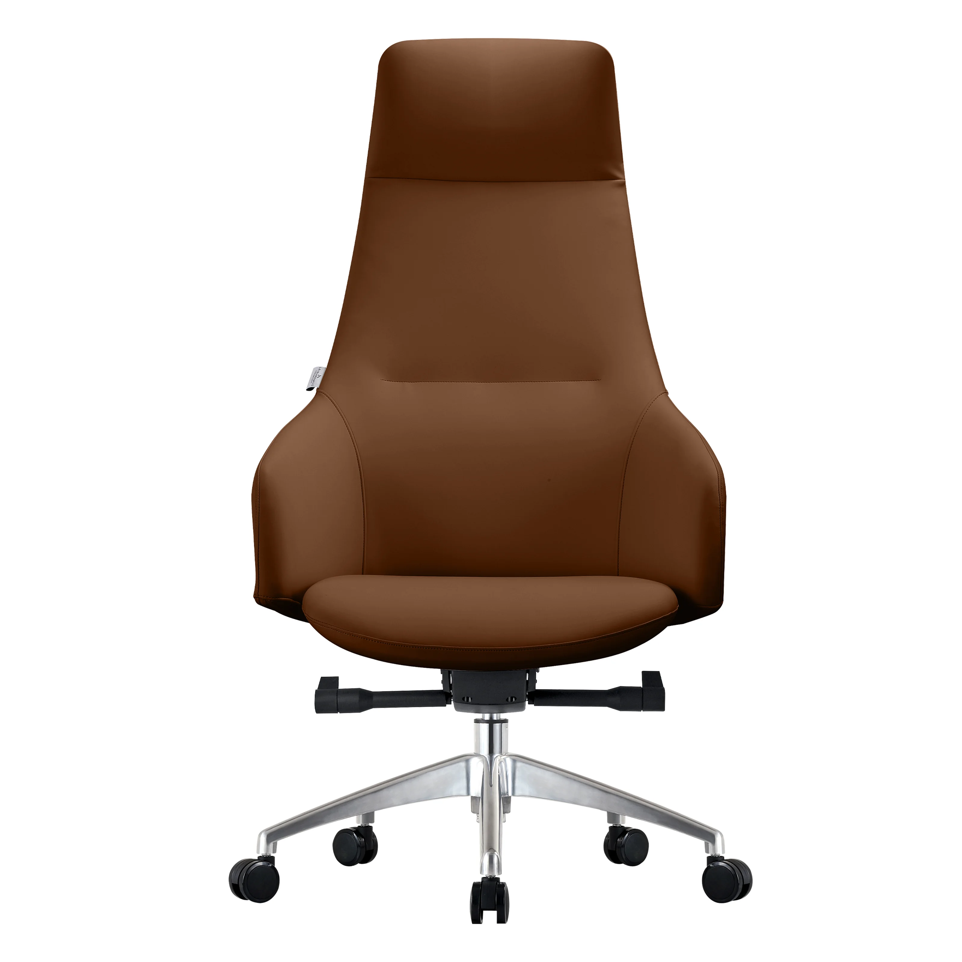 Celeste Series Tall Office Chair in Dark Brown Leather