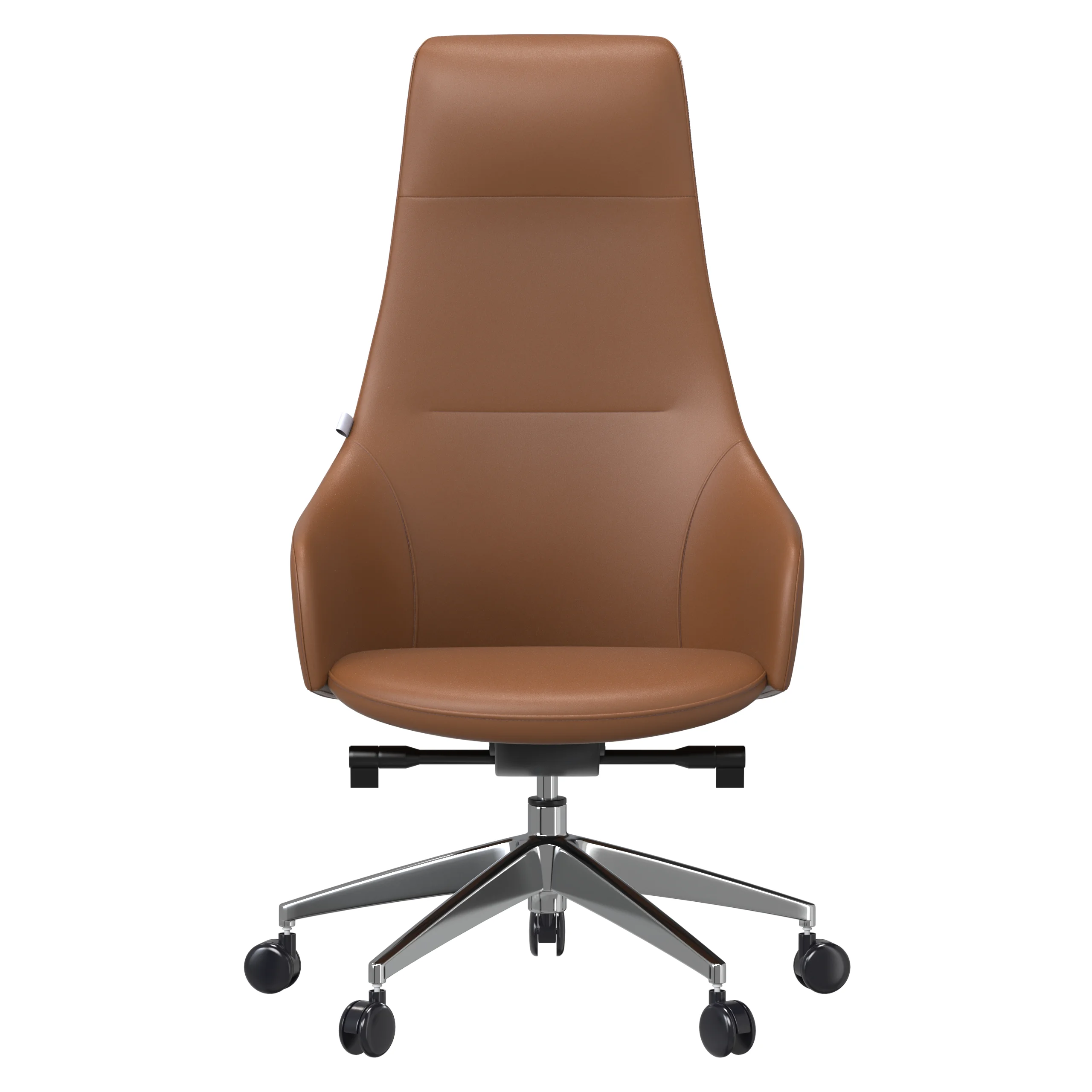 Celeste Series Tall Office Chair in Dark Brown Leather