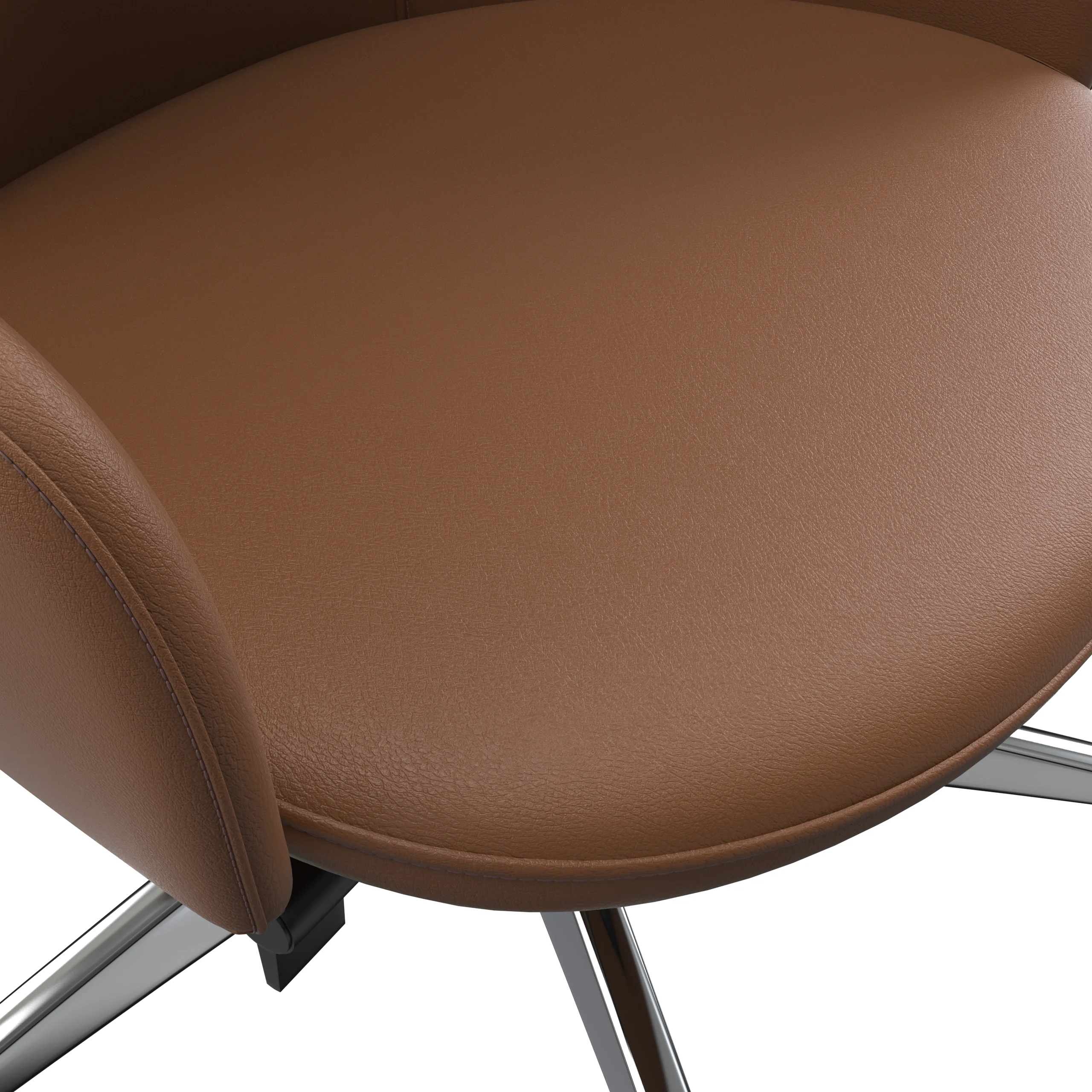 Celeste Series Tall Office Chair in Dark Brown Leather