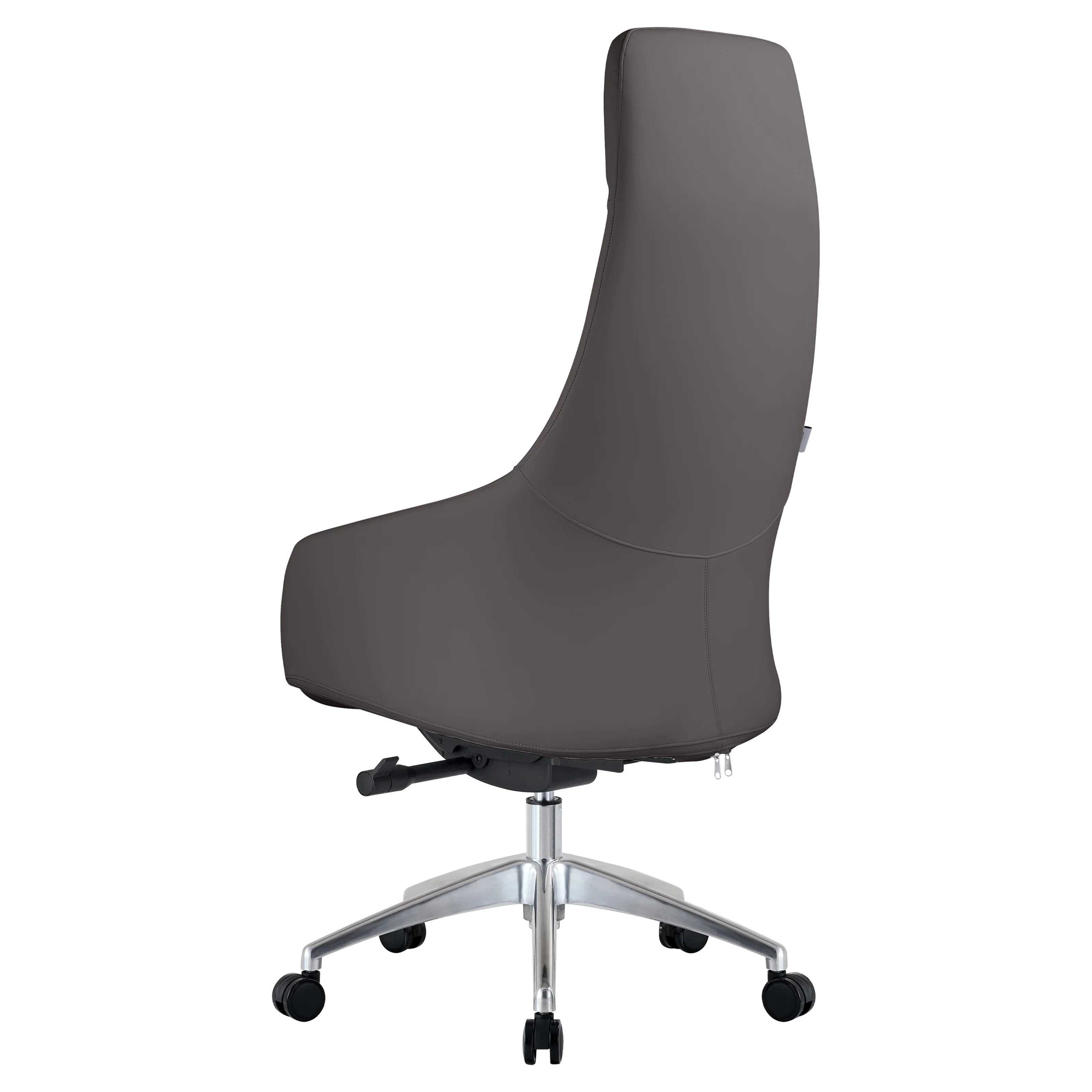 Celeste Series Tall Office Chair in Grey Leather