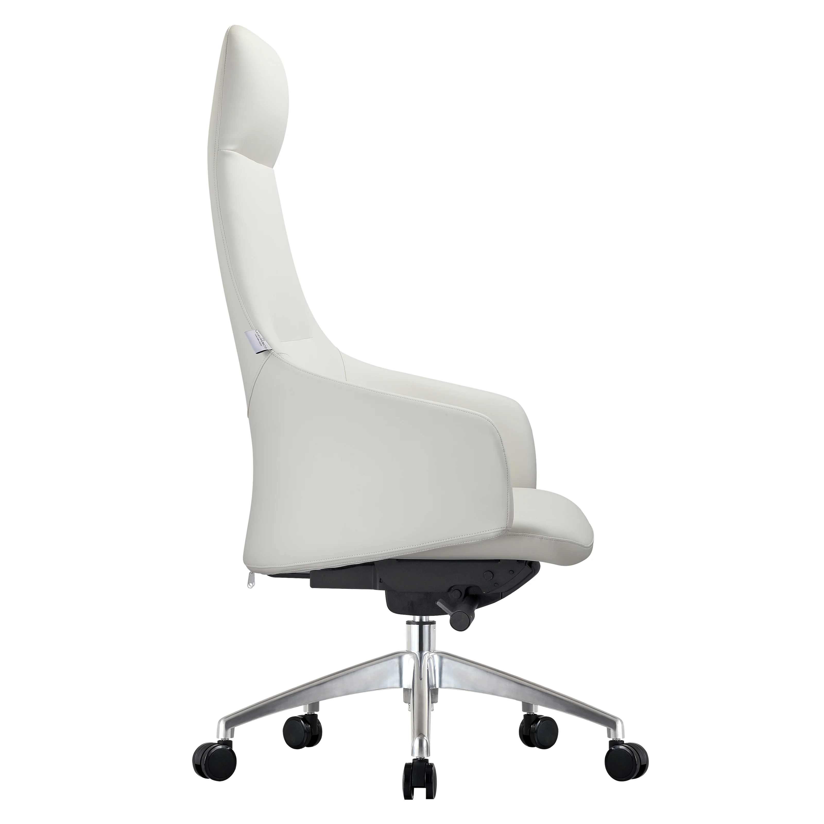 Celeste Series Tall Office Chair in White Leather
