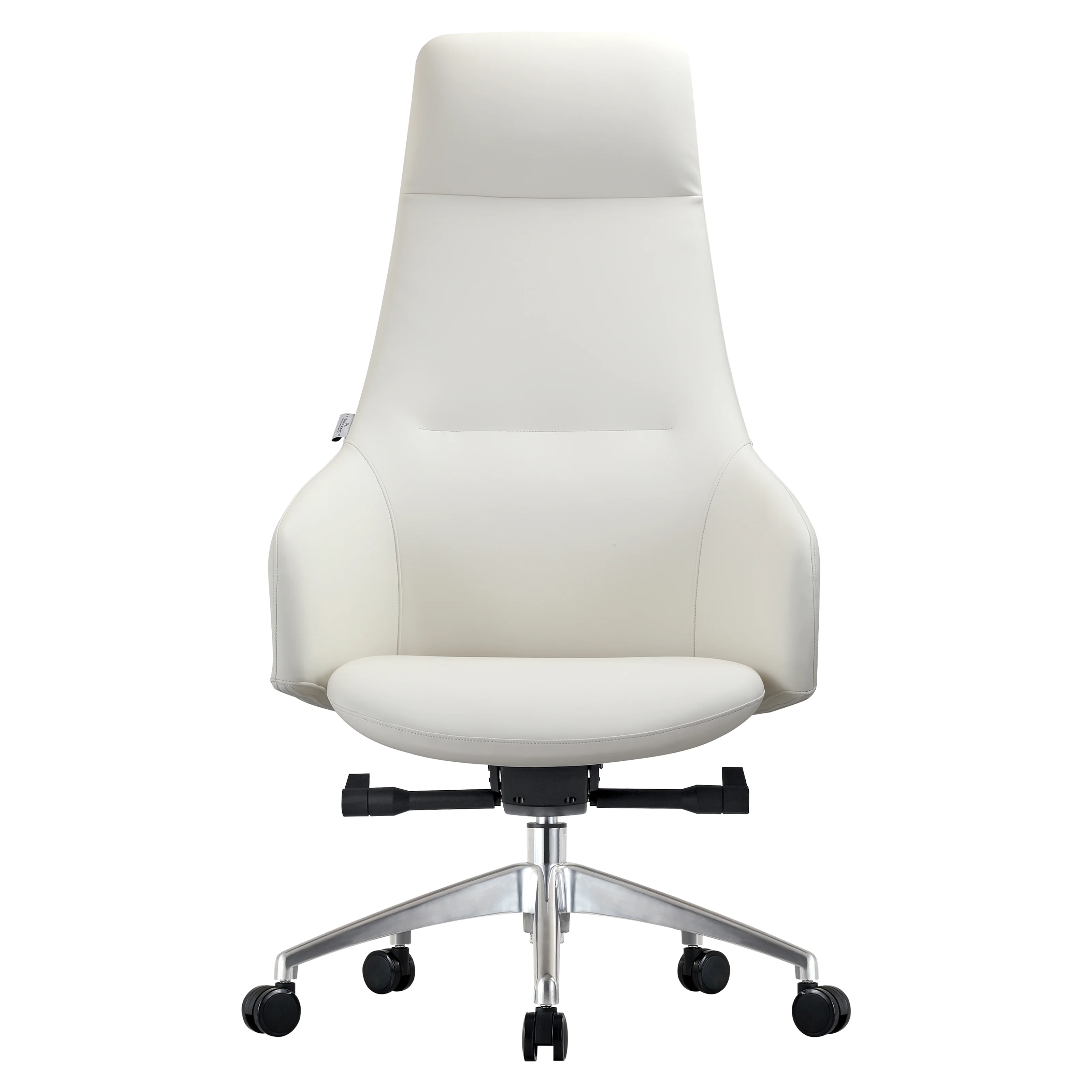 Celeste Series Tall Office Chair in White Leather