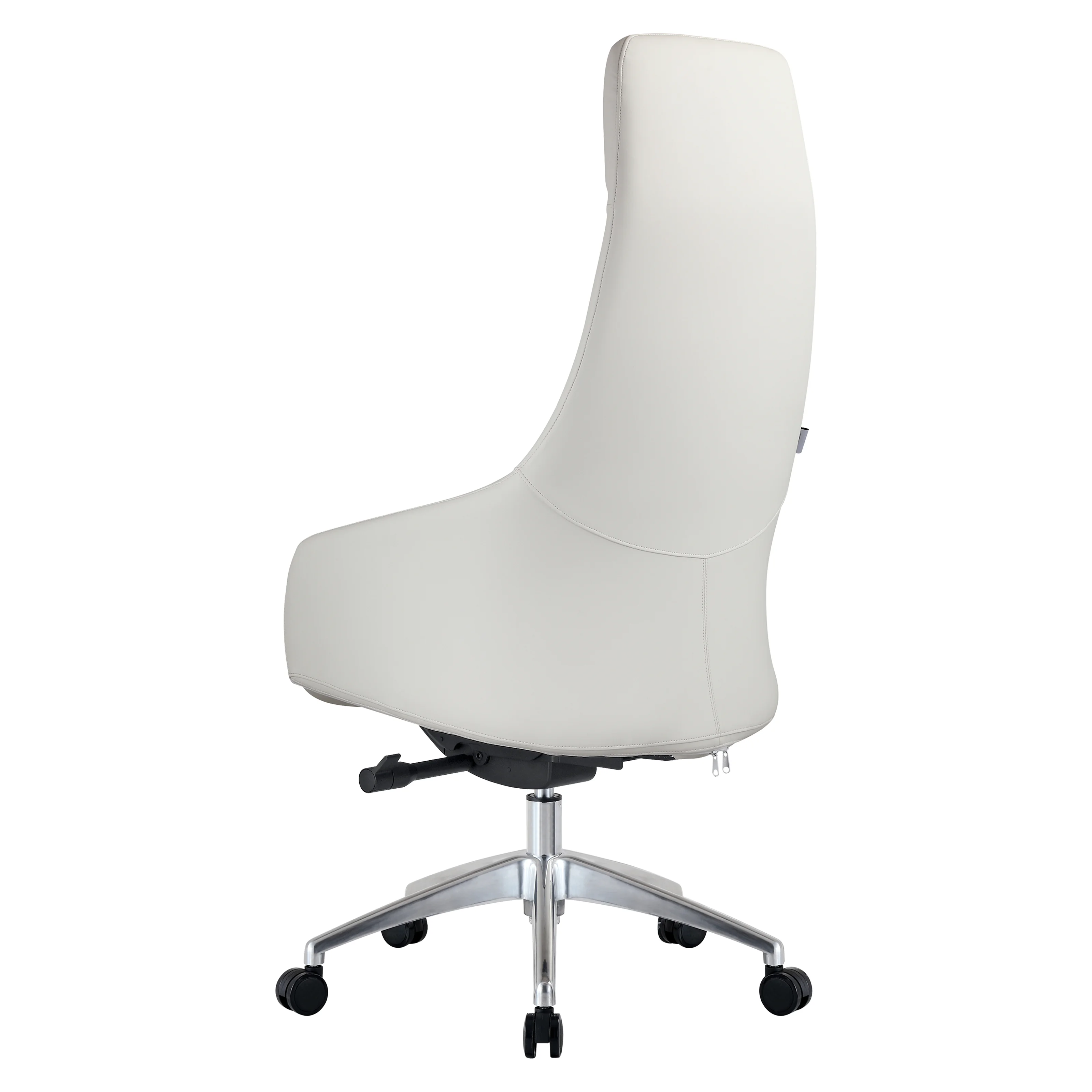 Celeste Series Tall Office Chair in White Leather