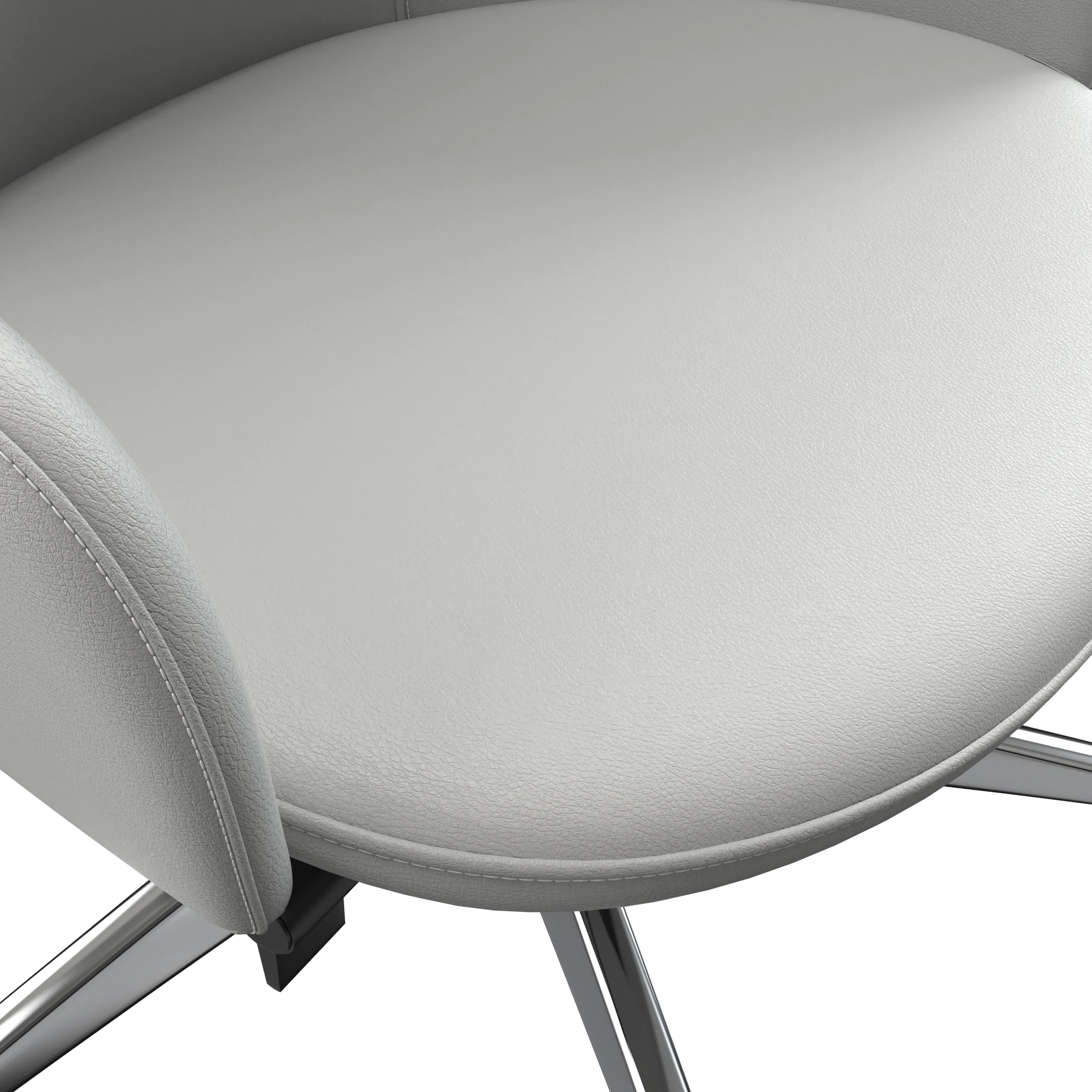 Celeste Series Tall Office Chair in White Leather