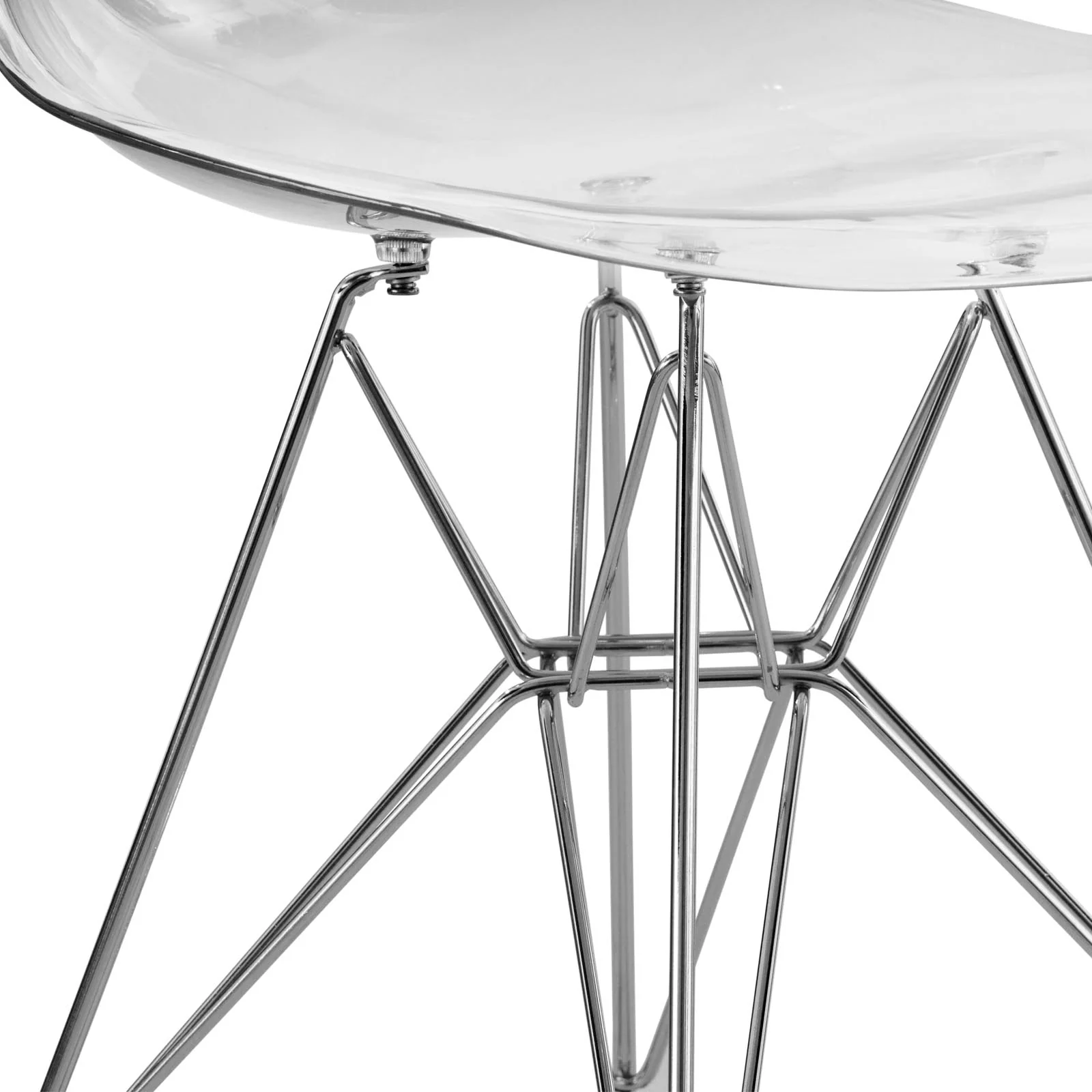 Cresco Molded Eiffel Side Chair, Set of 4