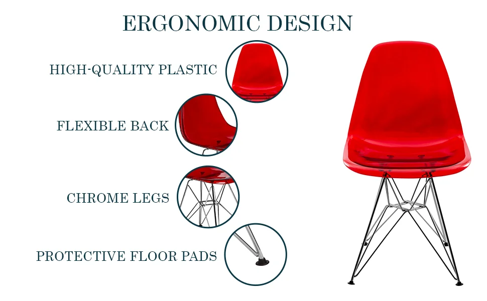 Cresco Molded Eiffel Side Chair