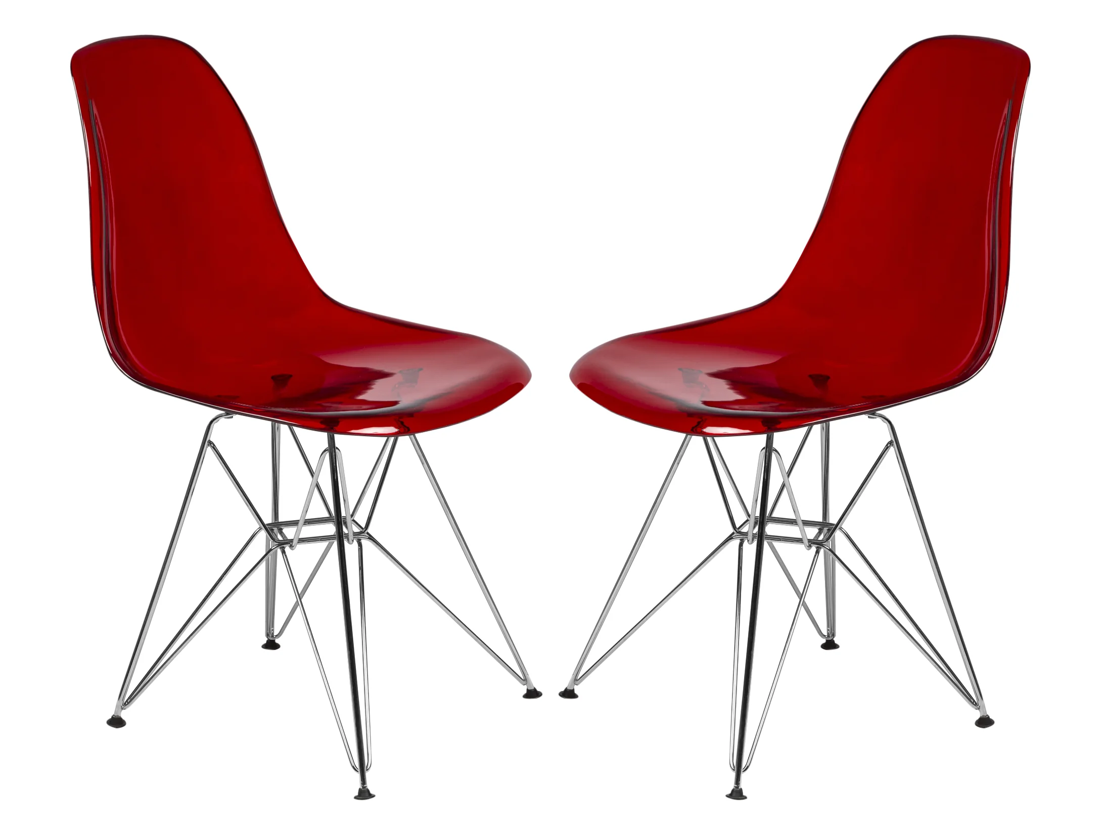 Cresco Molded Eiffel Side Chair, Set of 2