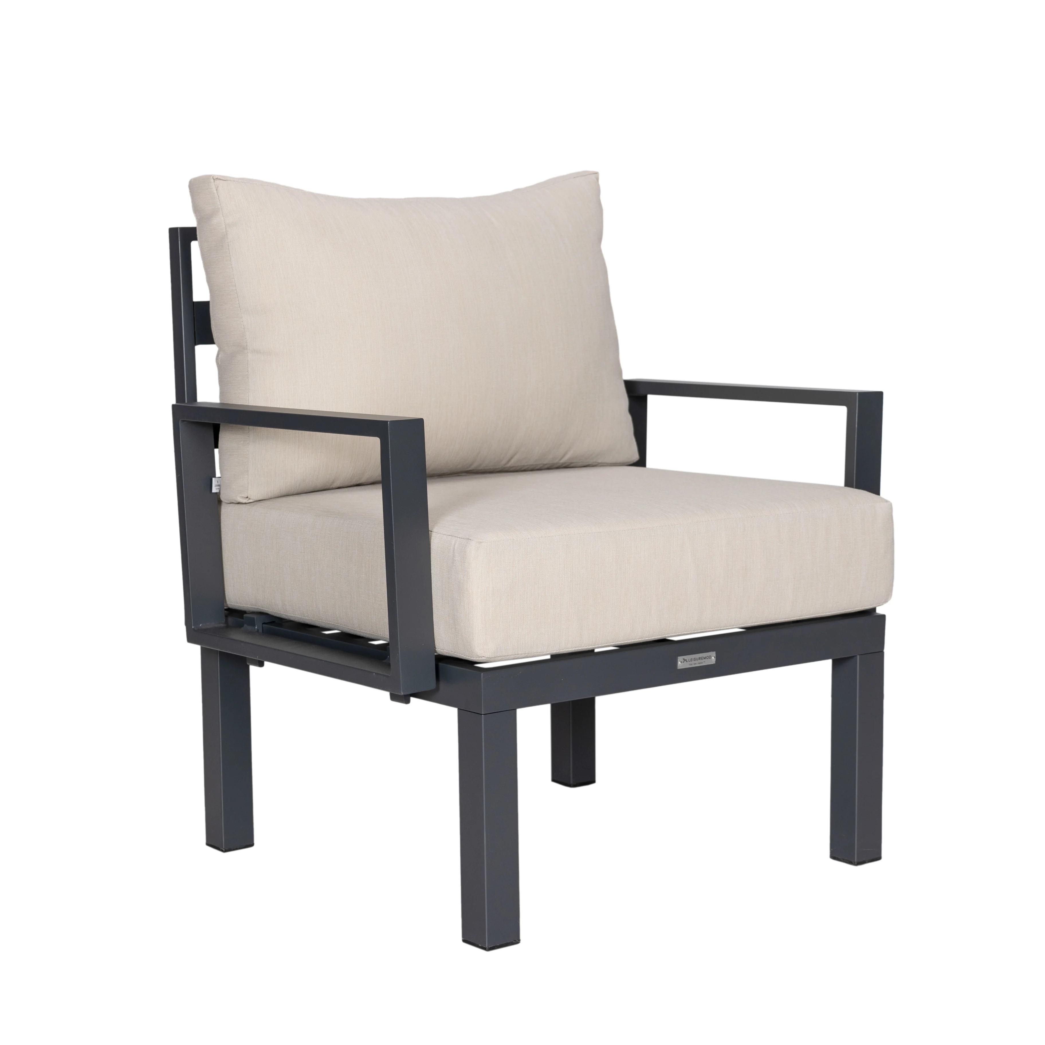 Chelsea 6-Piece Patio Sectional Black Aluminum With Cushions