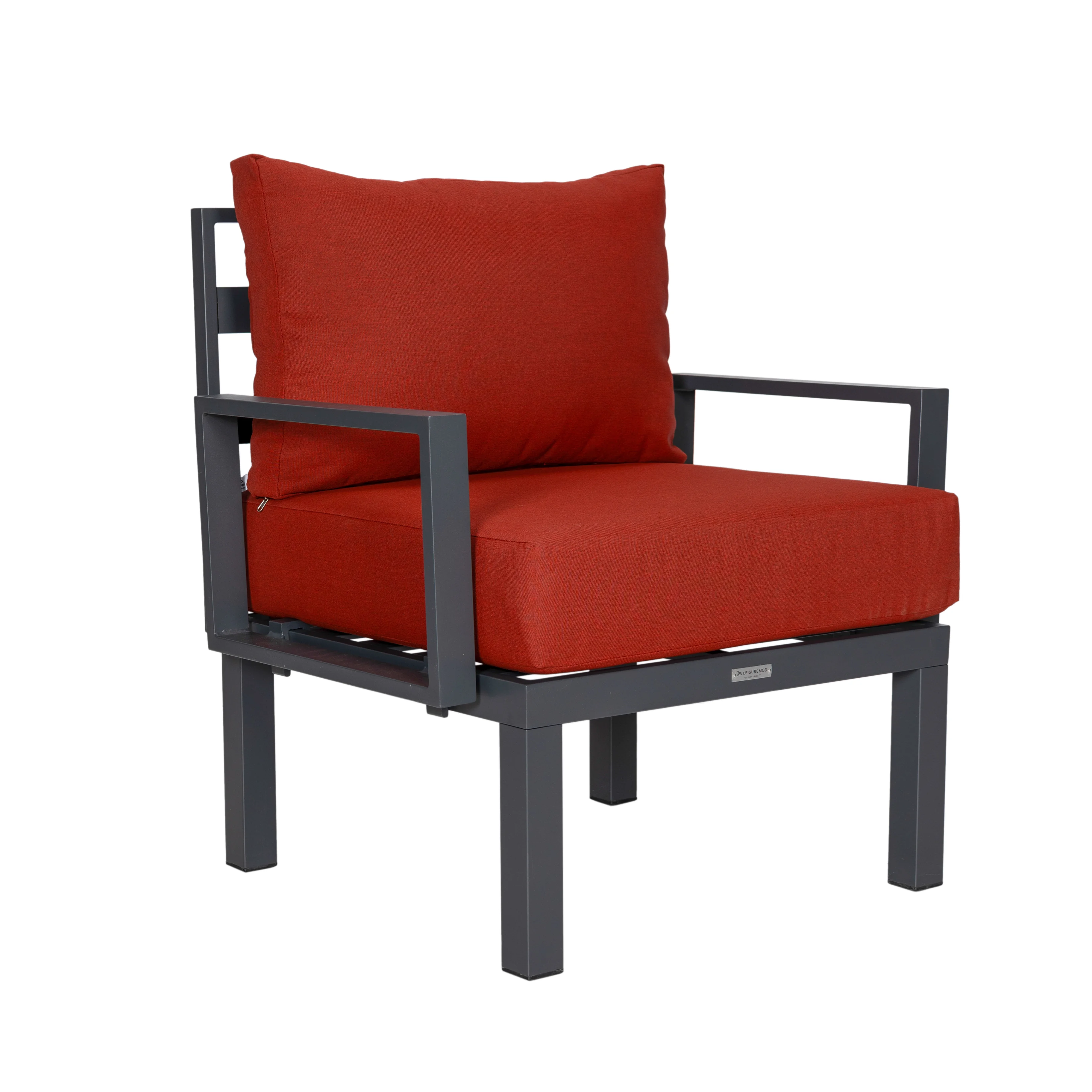 Chelsea 6-Piece Patio Sectional Black Aluminum With Cushions