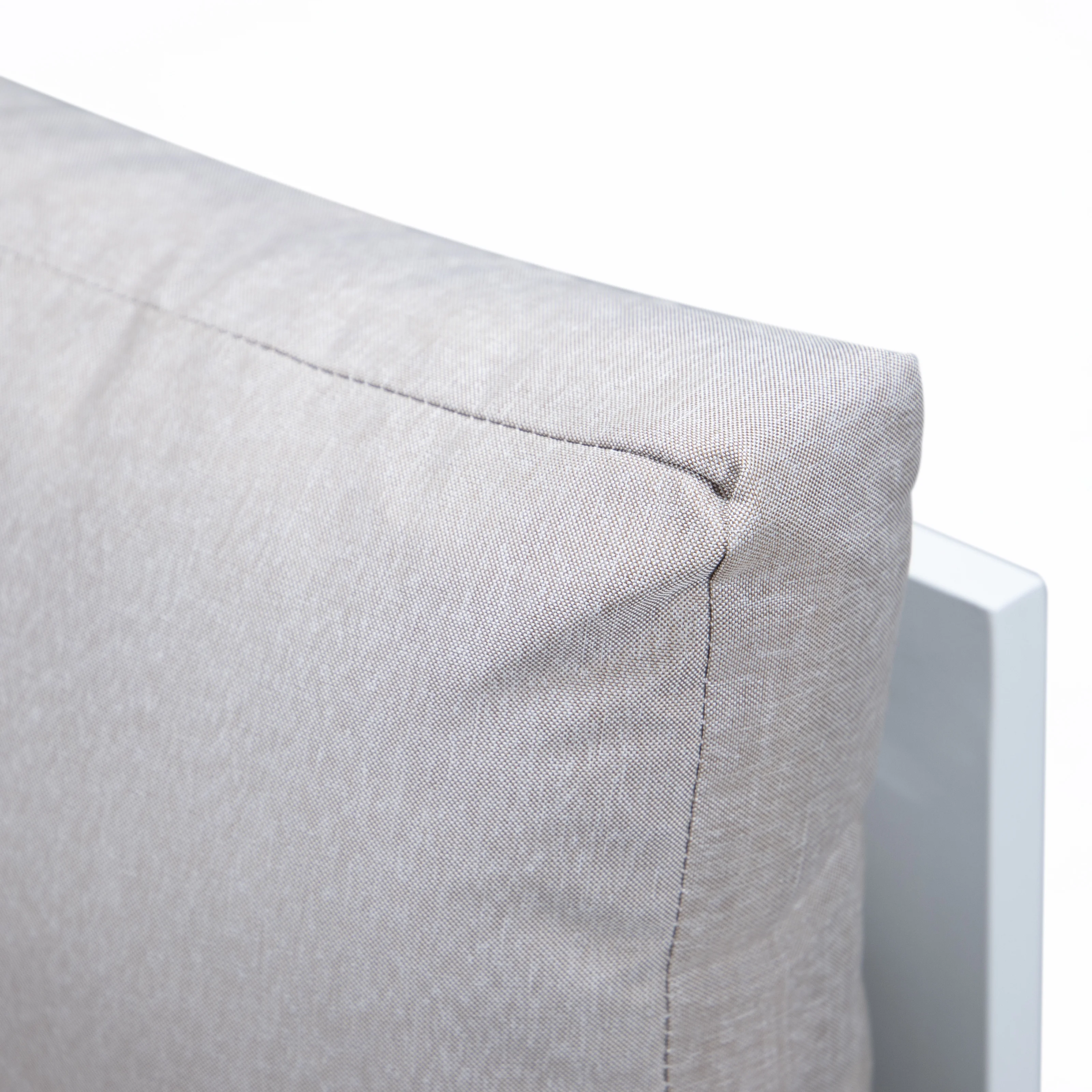 Chelsea 7-Piece Patio Sectional And Fire Pit Table White Aluminum With Cushions