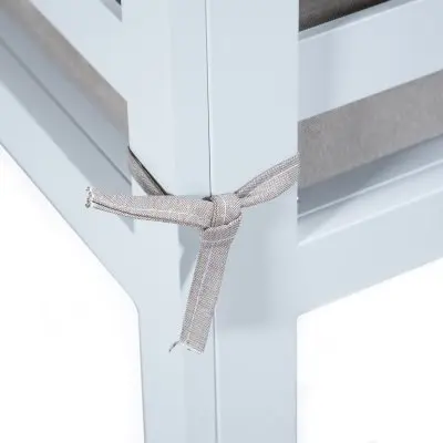 Chelsea 7-Piece Patio Sectional And Fire Pit Table White Aluminum With Cushions