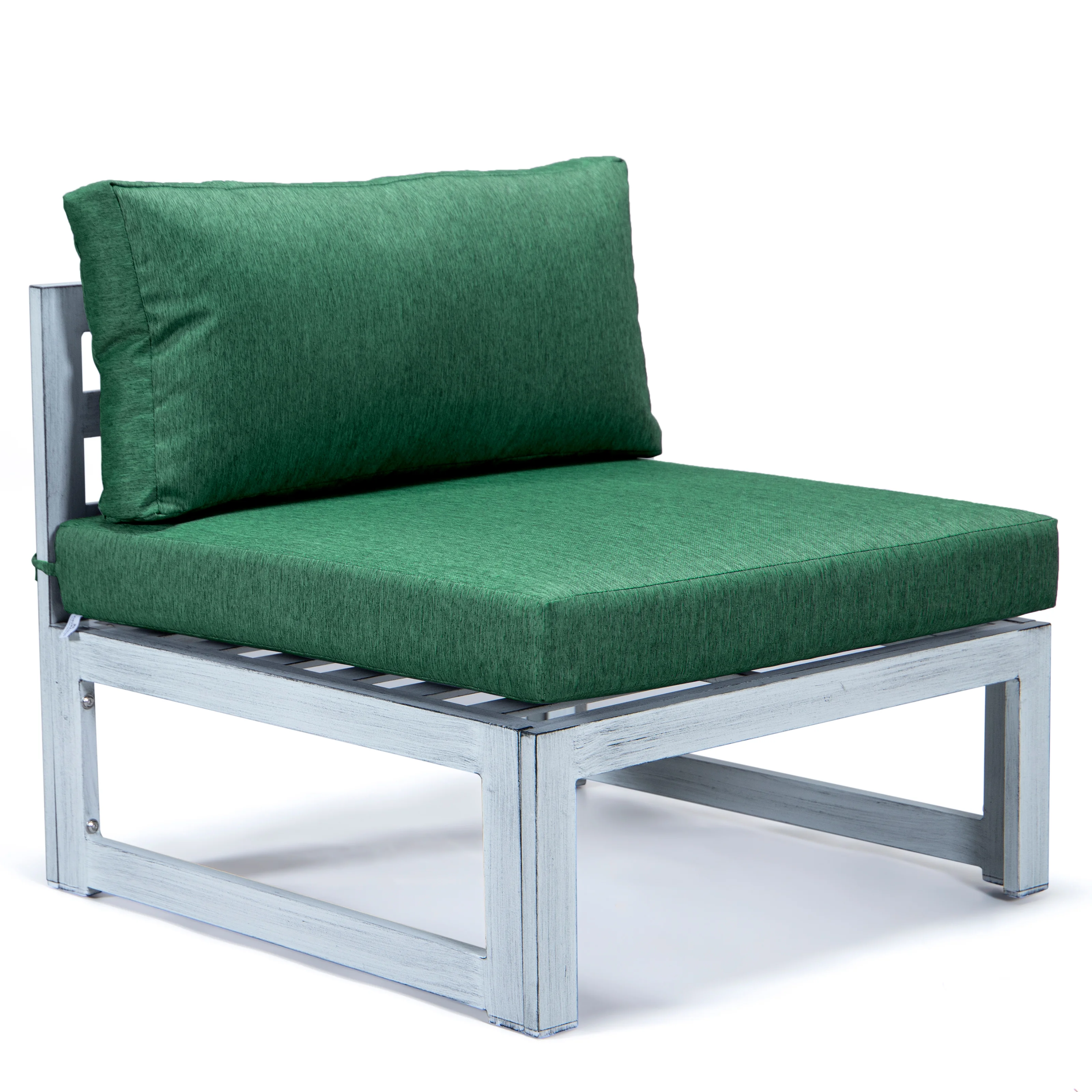 Chelsea 7-Piece Patio Sectional And Fire Pit Table Weathered Grey Aluminum With Cushions