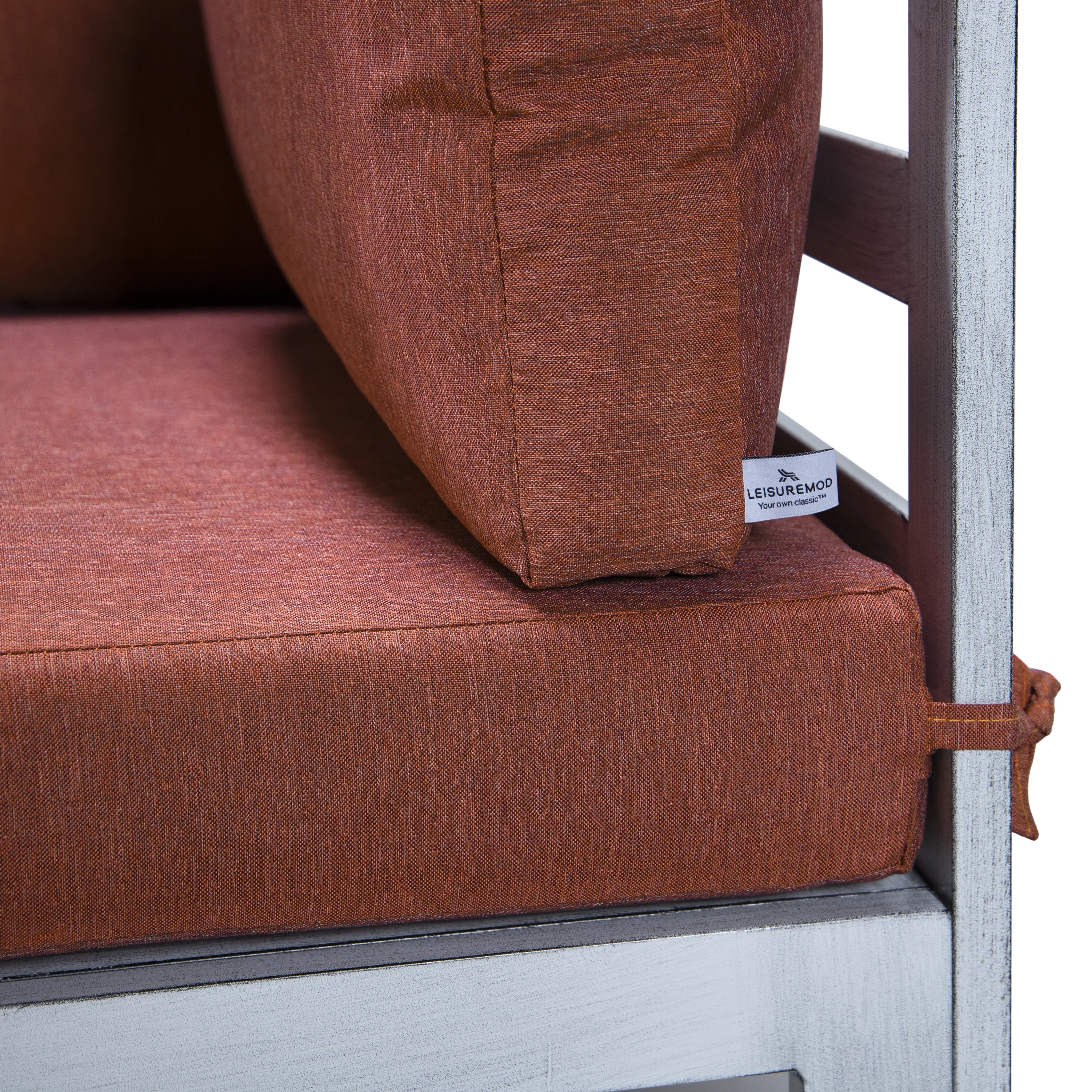 Chelsea 7-Piece Patio Sectional And Fire Pit Table Weathered Grey Aluminum With Cushions