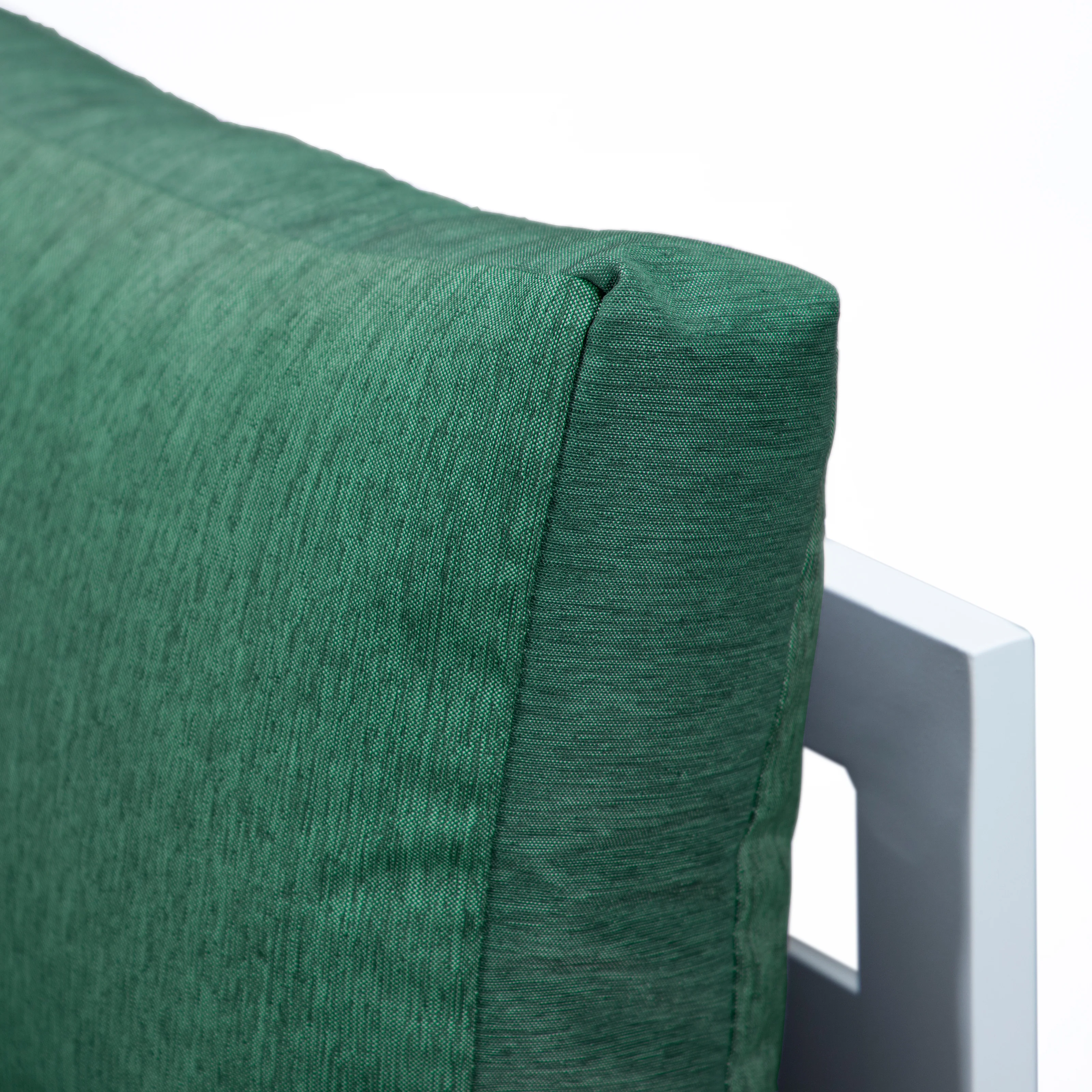 Chelsea 7-Piece Patio Sectional And Coffee Table Set White Aluminum With Cushions