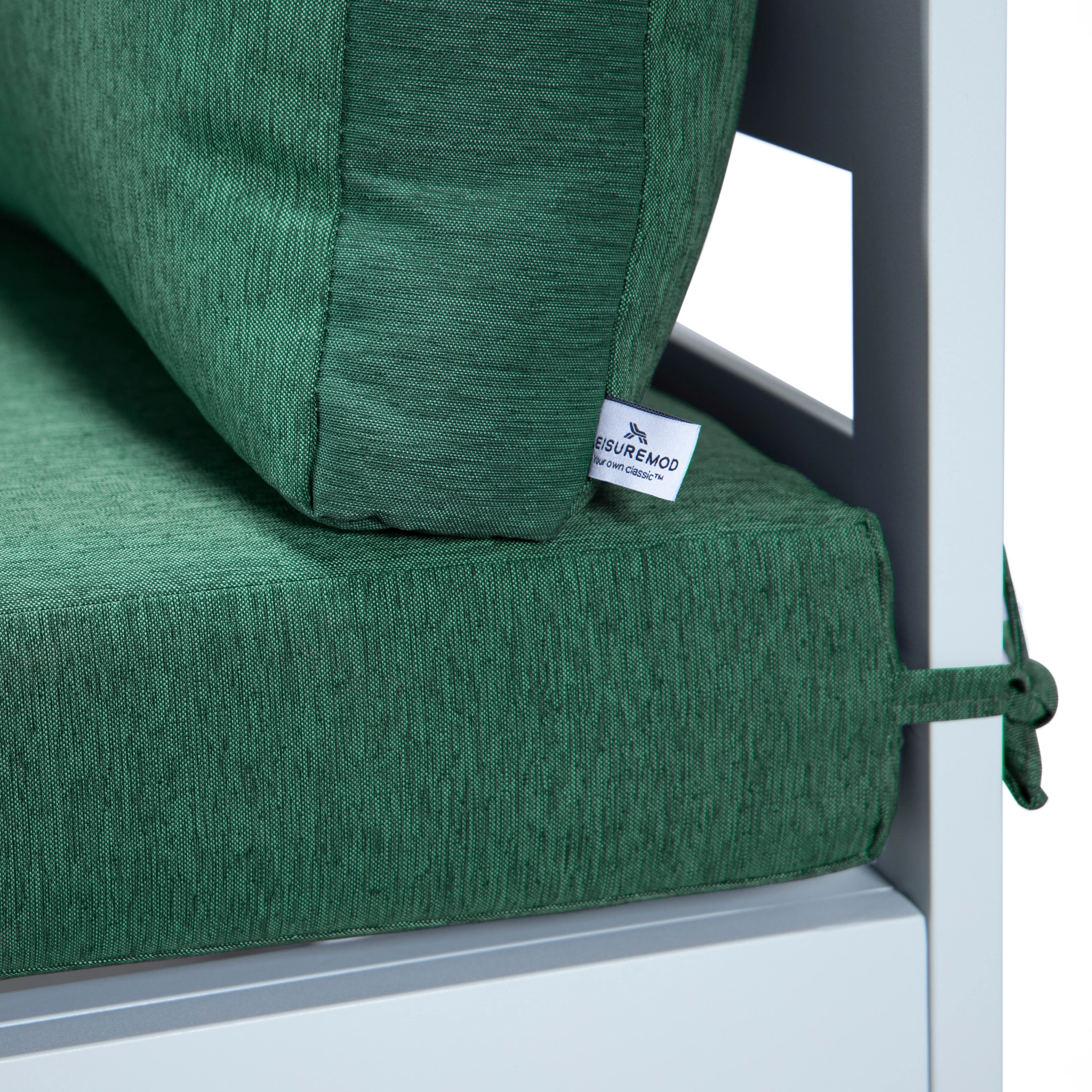 Chelsea 7-Piece Patio Sectional And Coffee Table Set White Aluminum With Cushions