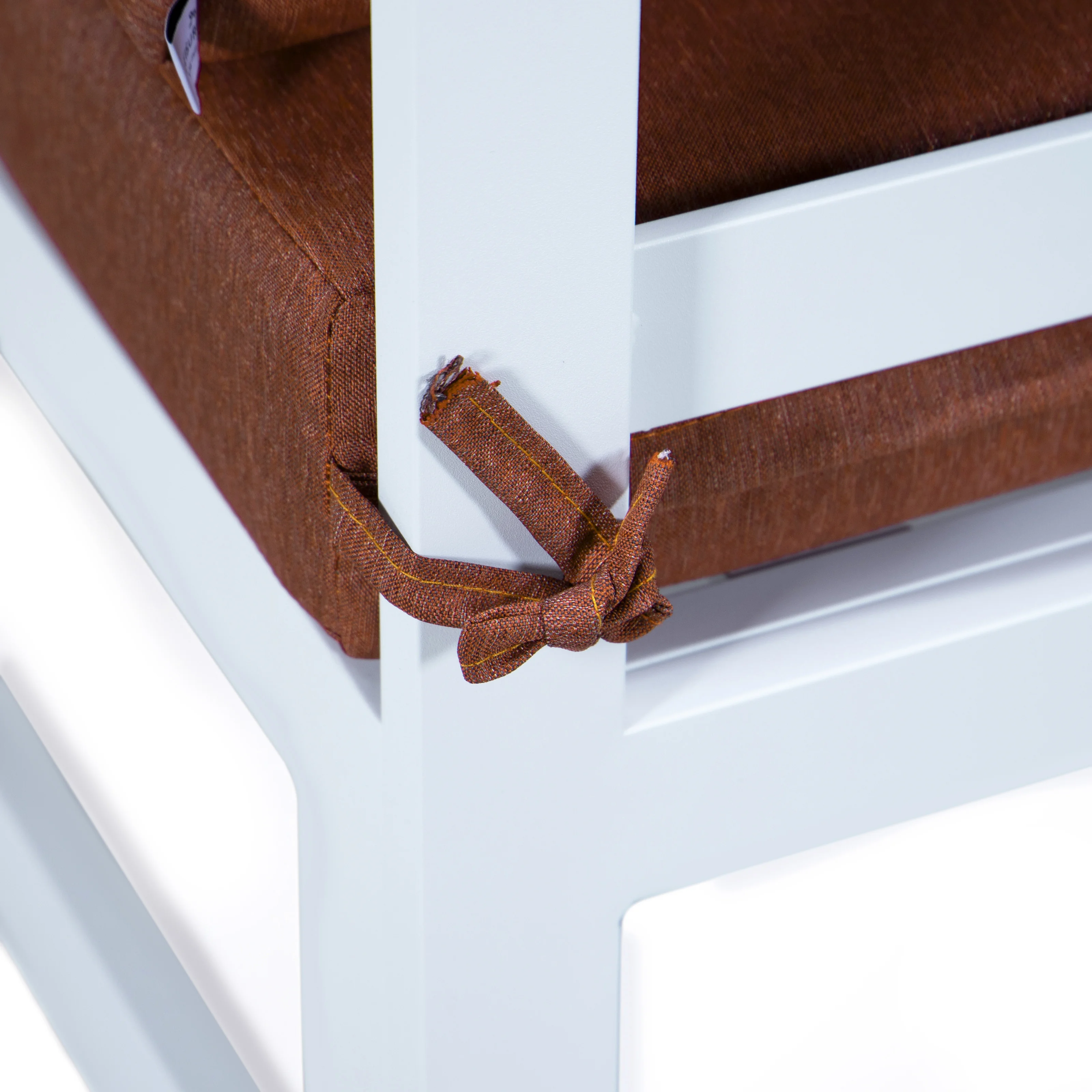 Chelsea 7-Piece Patio Sectional And Coffee Table Set White Aluminum With Cushions