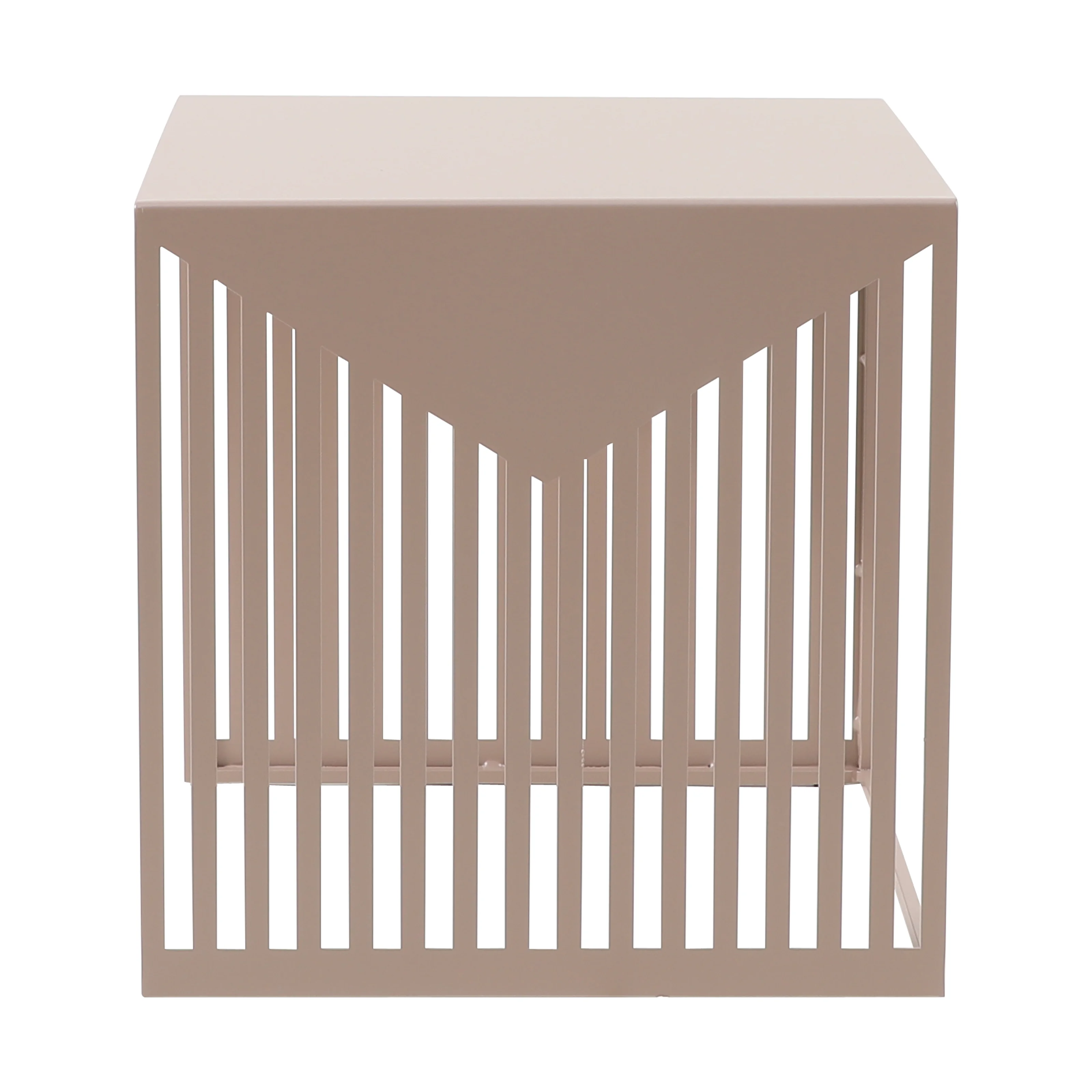 Cisco Modern Square Steel Side Table with Powder Coated Finish