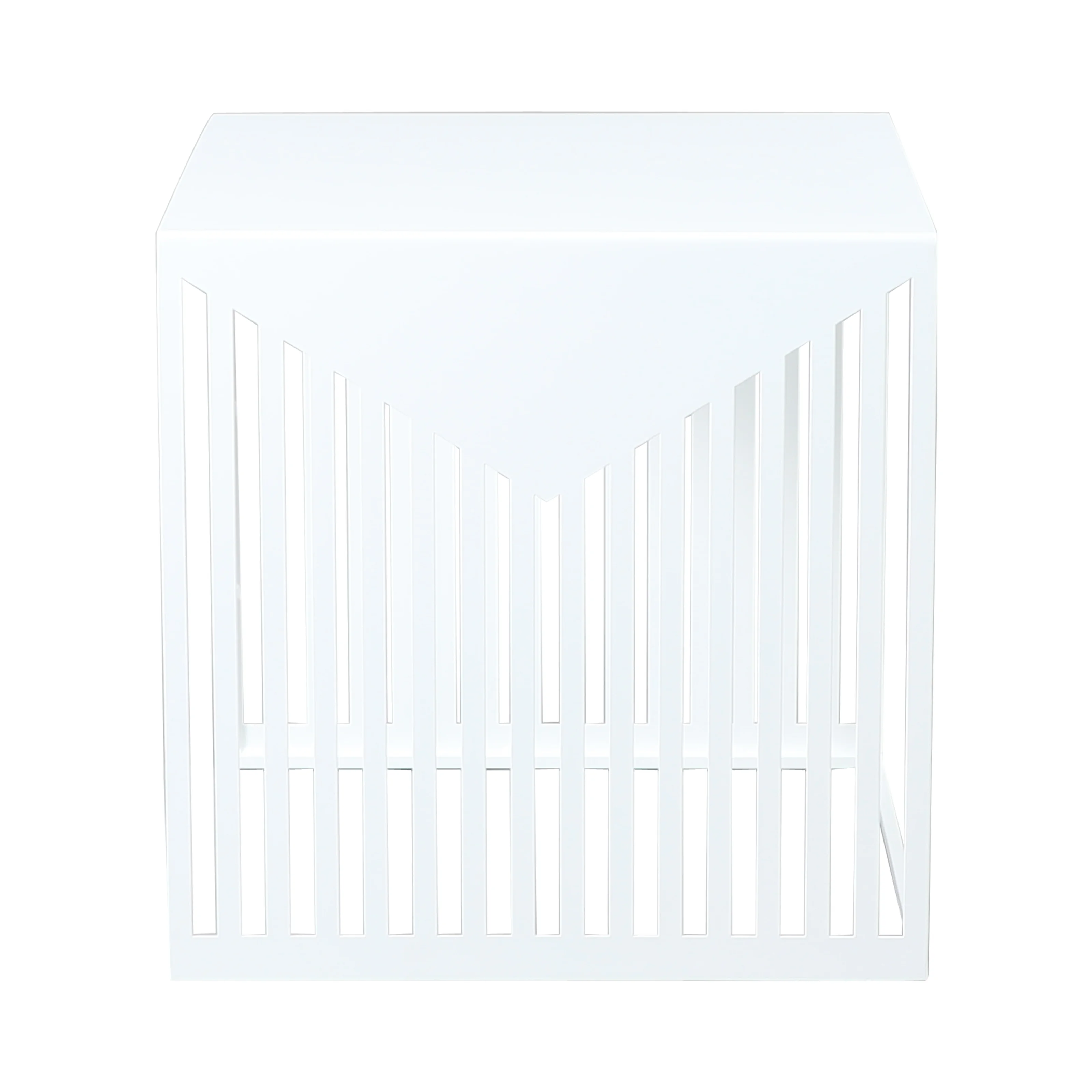 Cisco Modern Square Steel Side Table with Powder Coated Finish