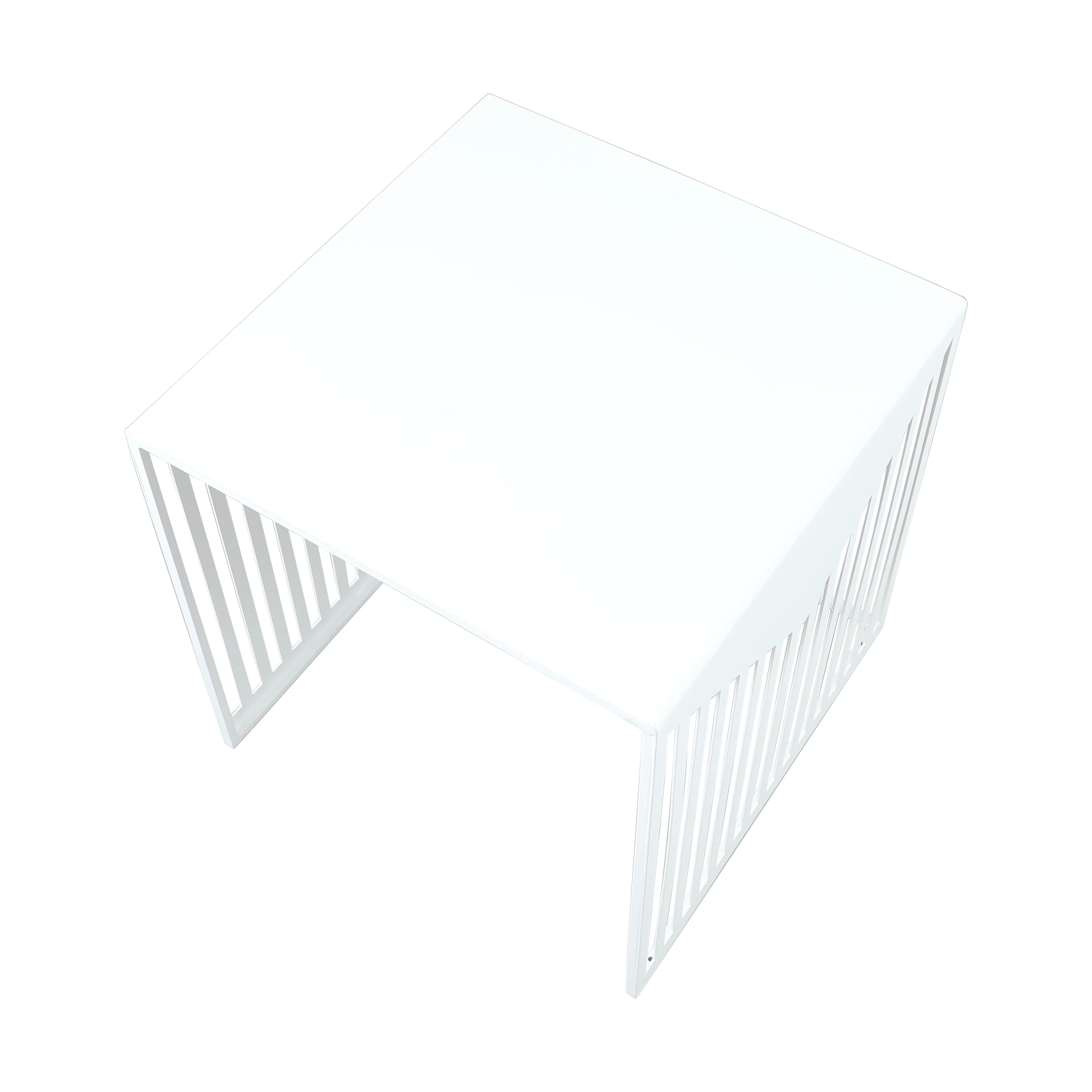 Cisco Modern Square Steel Side Table with Powder Coated Finish