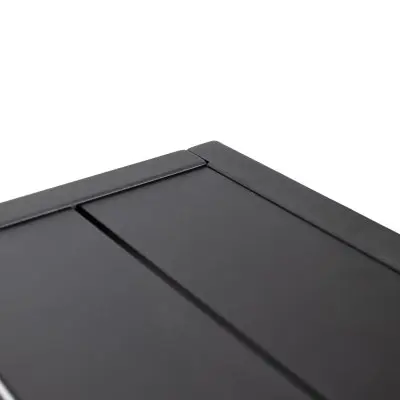 Chelsea Aluminum Outdoor 87" Dining Table in Black