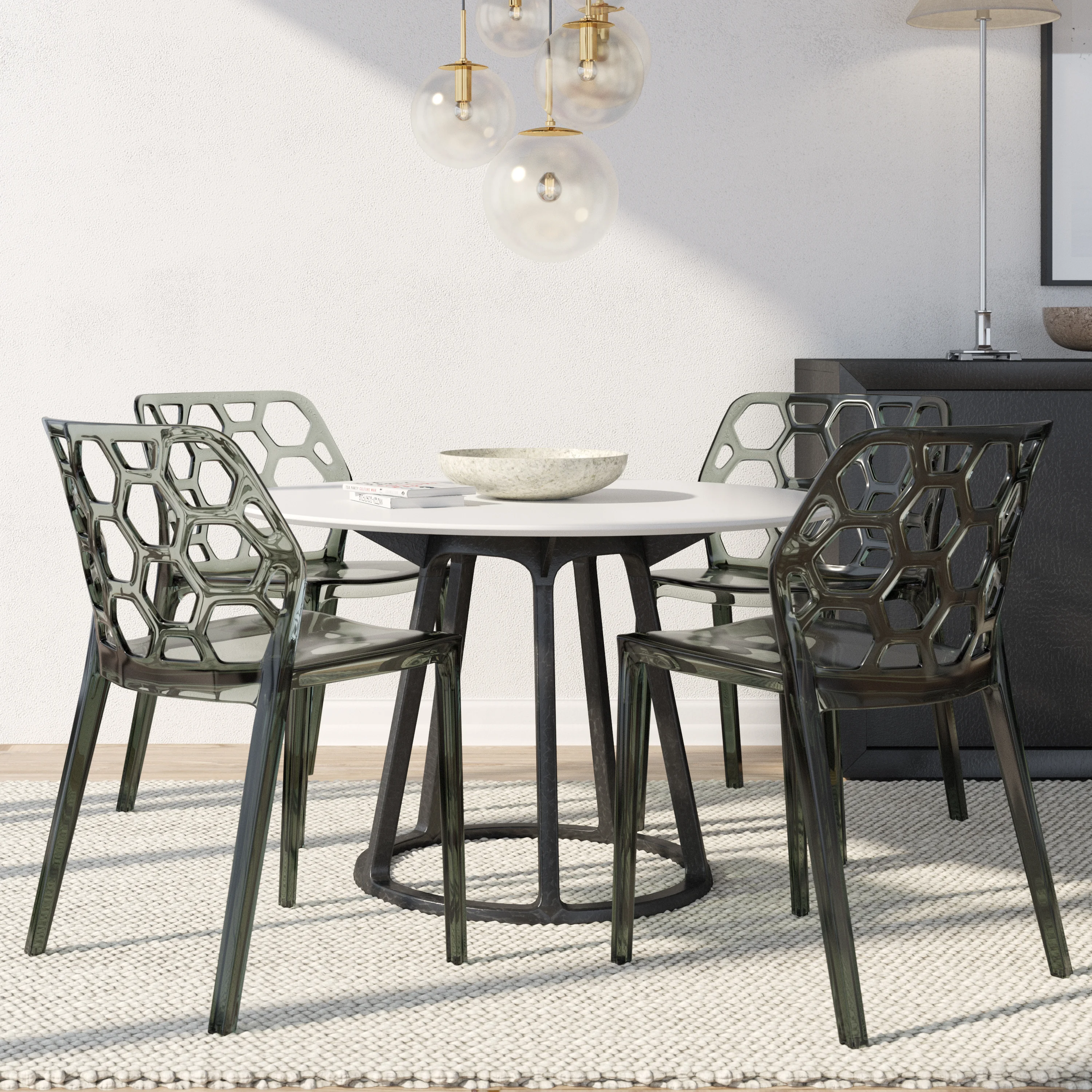 Modern Dynamic Dining Chair, Set of 4