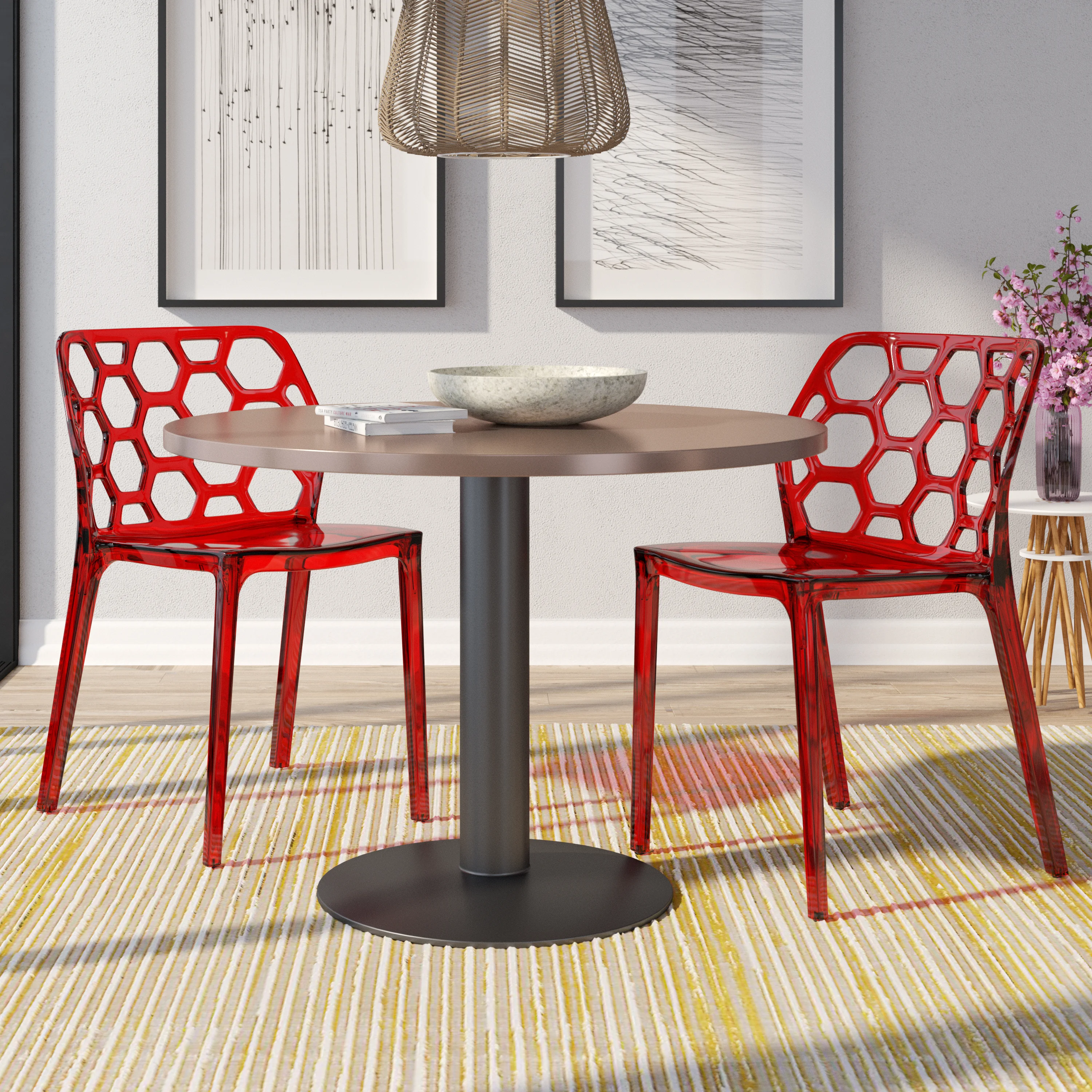 Modern Dynamic Dining Chair, Set of 2