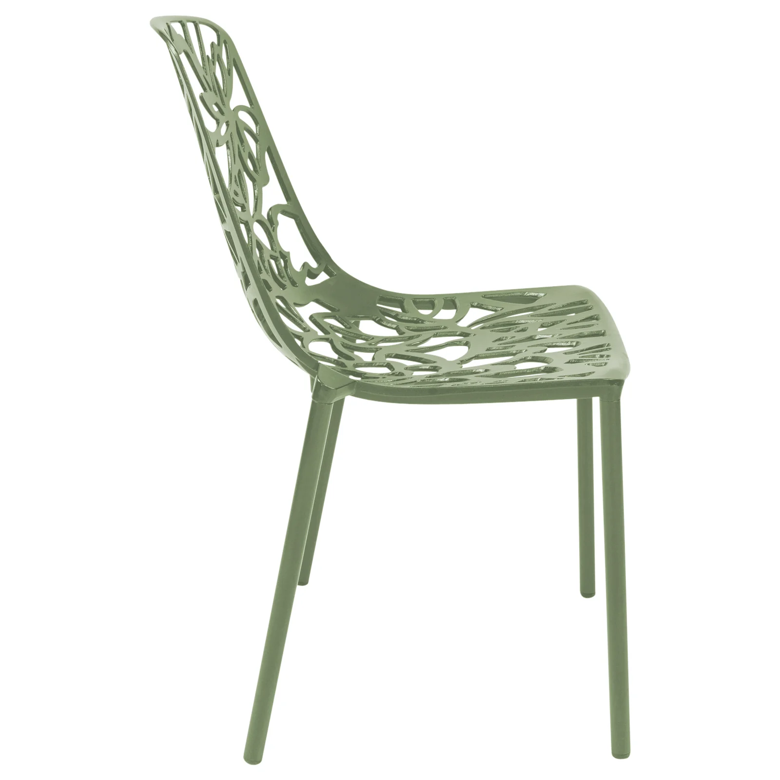 Modern Devon Aluminum Chair, Set of 2
