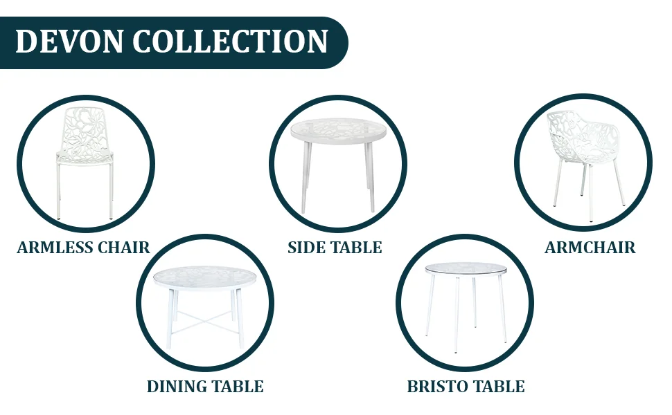 Modern Devon Aluminum Armchair