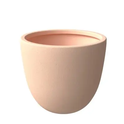 Dahlia Series Poly Stone Planter in TerraCotta Color 14.4 Dia, 10.8 High