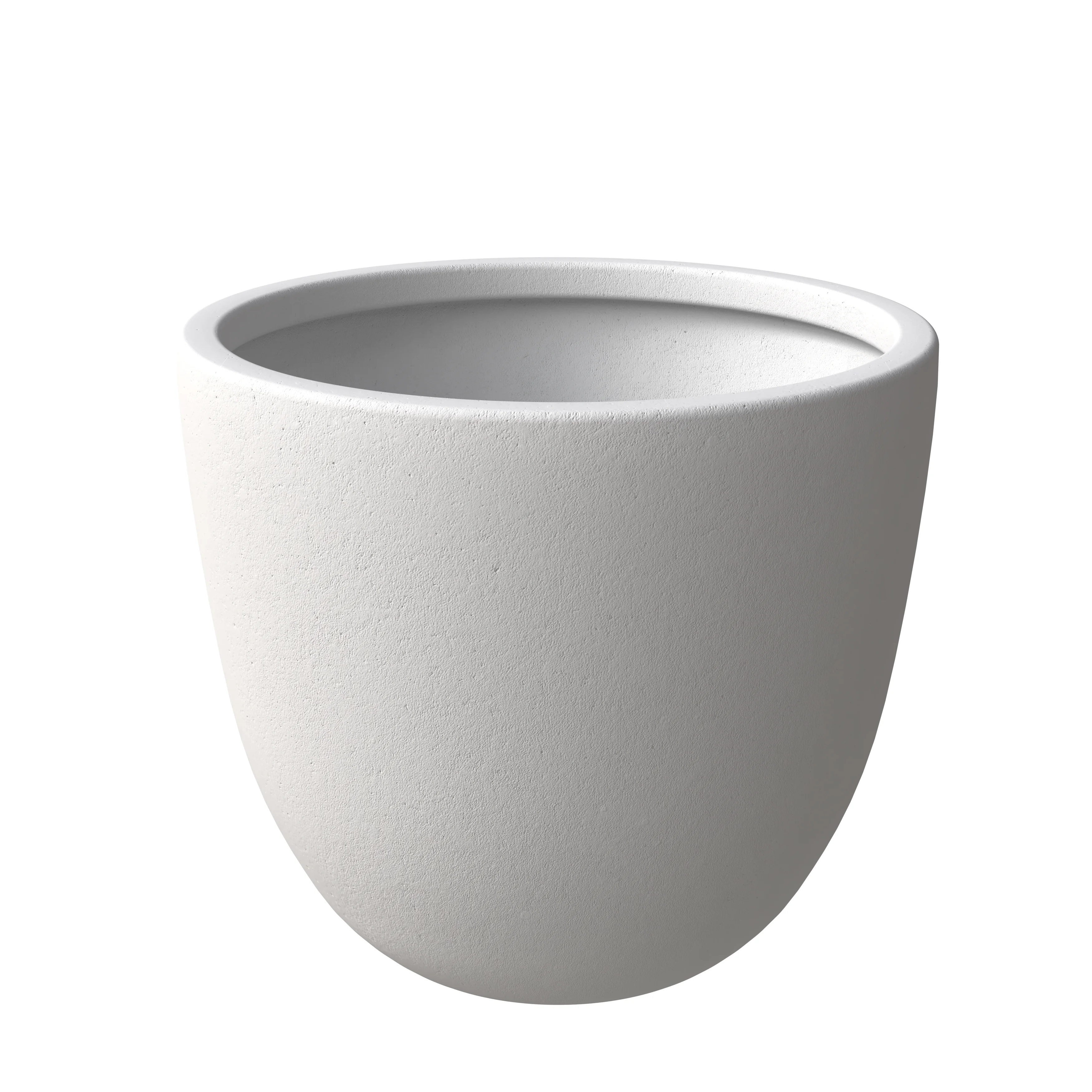 Dahlia Series Poly Stone Planter in White 17.5 Dia, 13.6 High