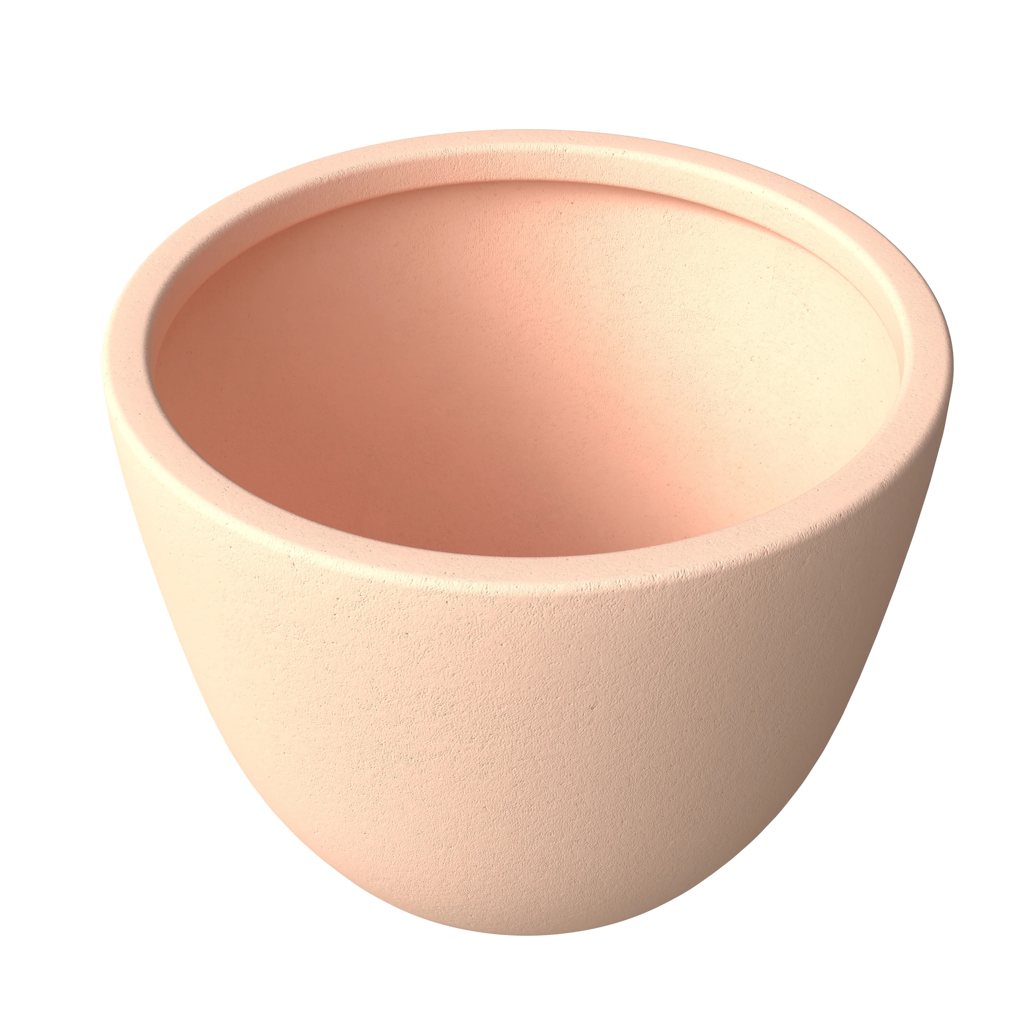 Dahlia Series Poly Stone Planter in TerraCotta Color 21.3 Dia, 15.7 High
