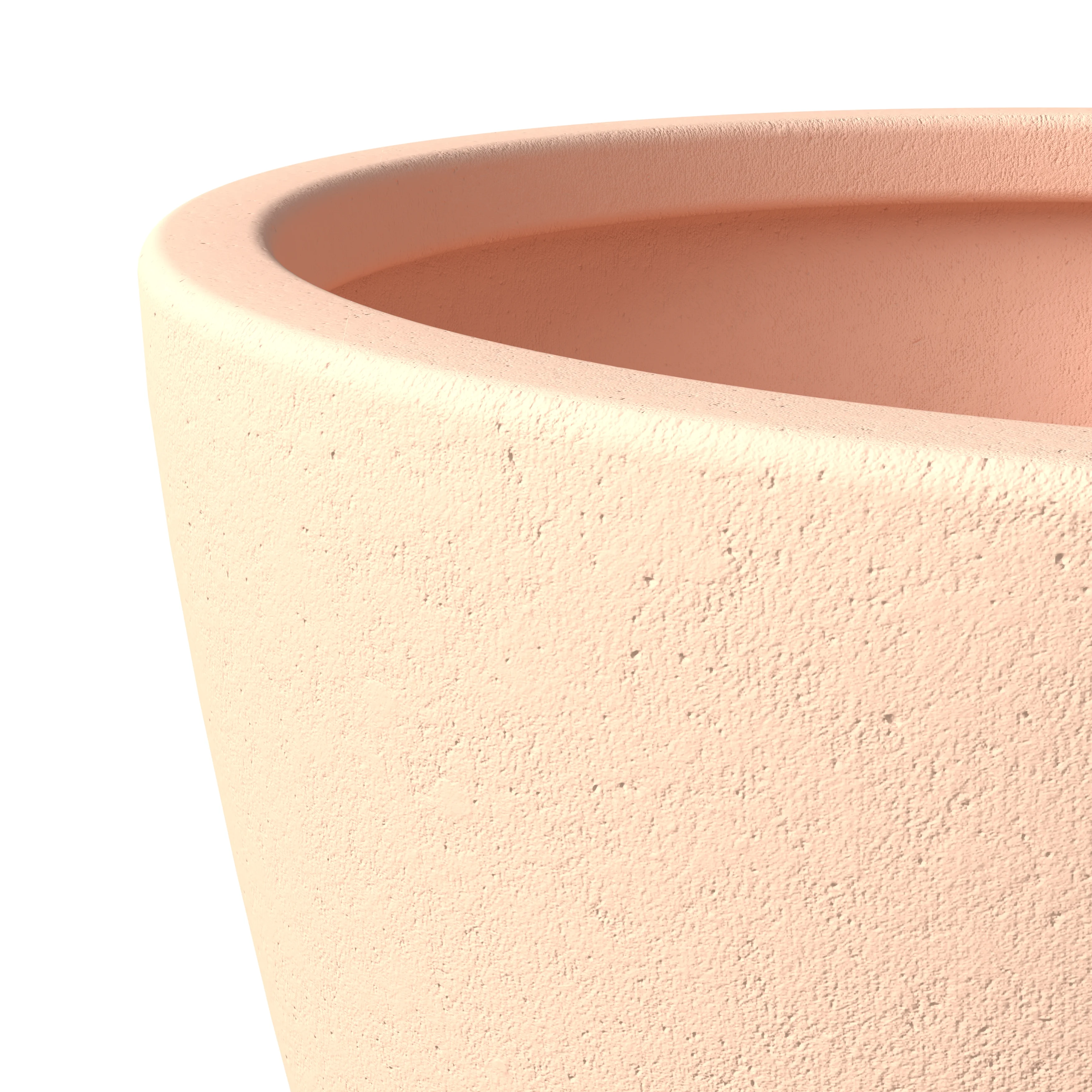 Dahlia Series Poly Stone Planter in TerraCotta Color 21.3 Dia, 15.7 High
