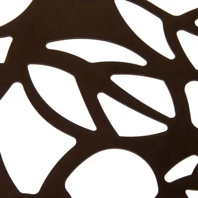 Devon Mid-Century Modern 3-Piece Aluminum Outdoor Patio Dining Set with Tempered Glass Top Table and 2 Stackable Flower Design Arm Chairs for Patio, Poolside, Balcony, and Backyard Garden